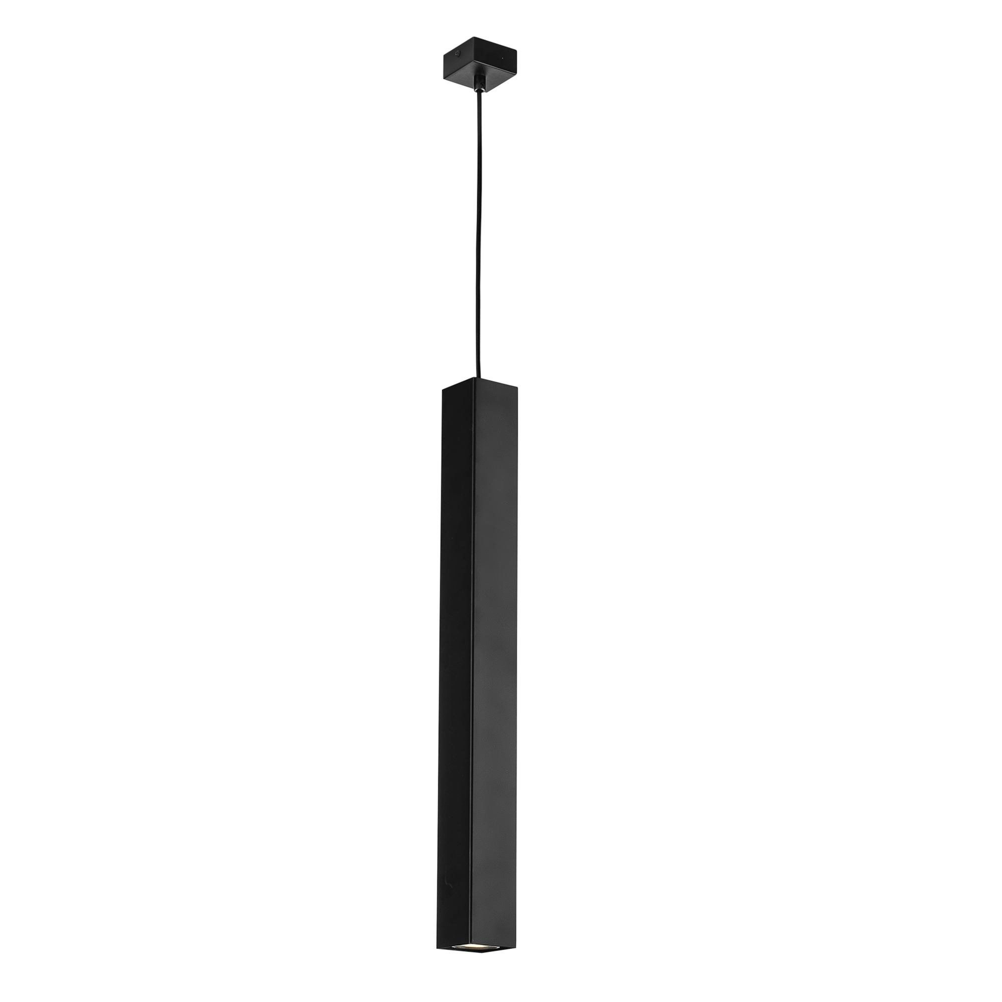 FLUKE square pendant light in black metal 60 cm - Luce Ambiente e Design