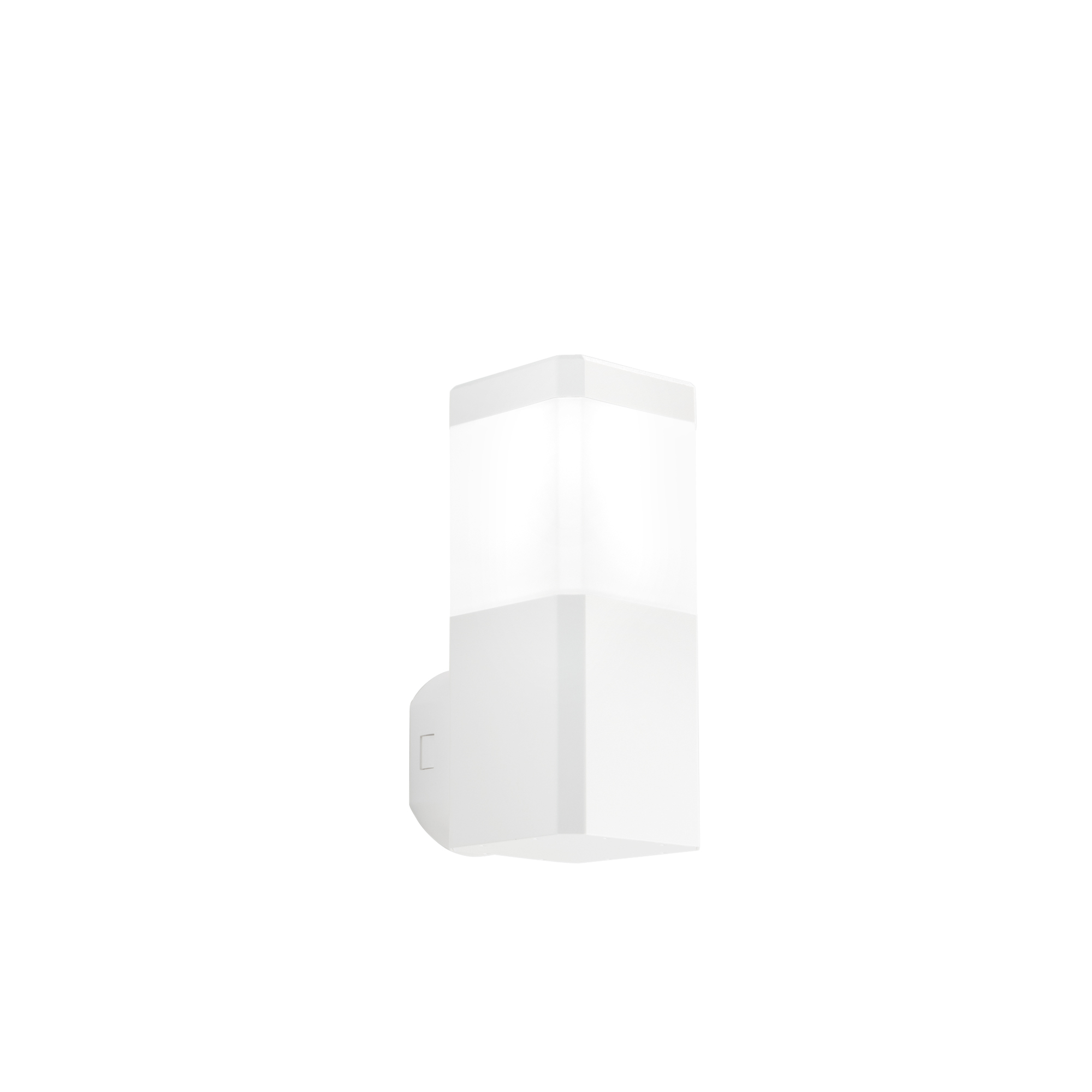 FOCUS square white outdoor wall light salt-resistant - Intec