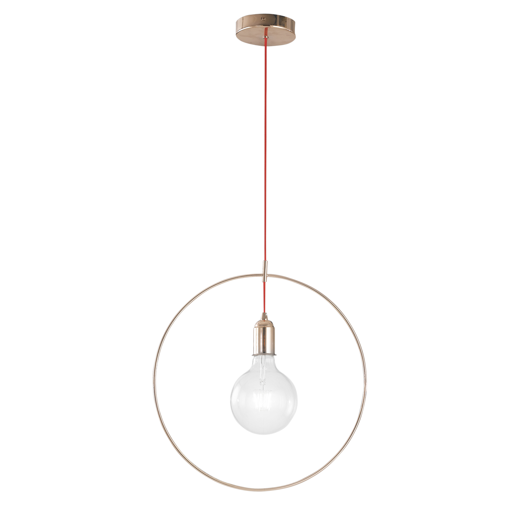 "FRIDA pendant lamp in rose gold metal 40 cm." - Luce Ambiente e Design