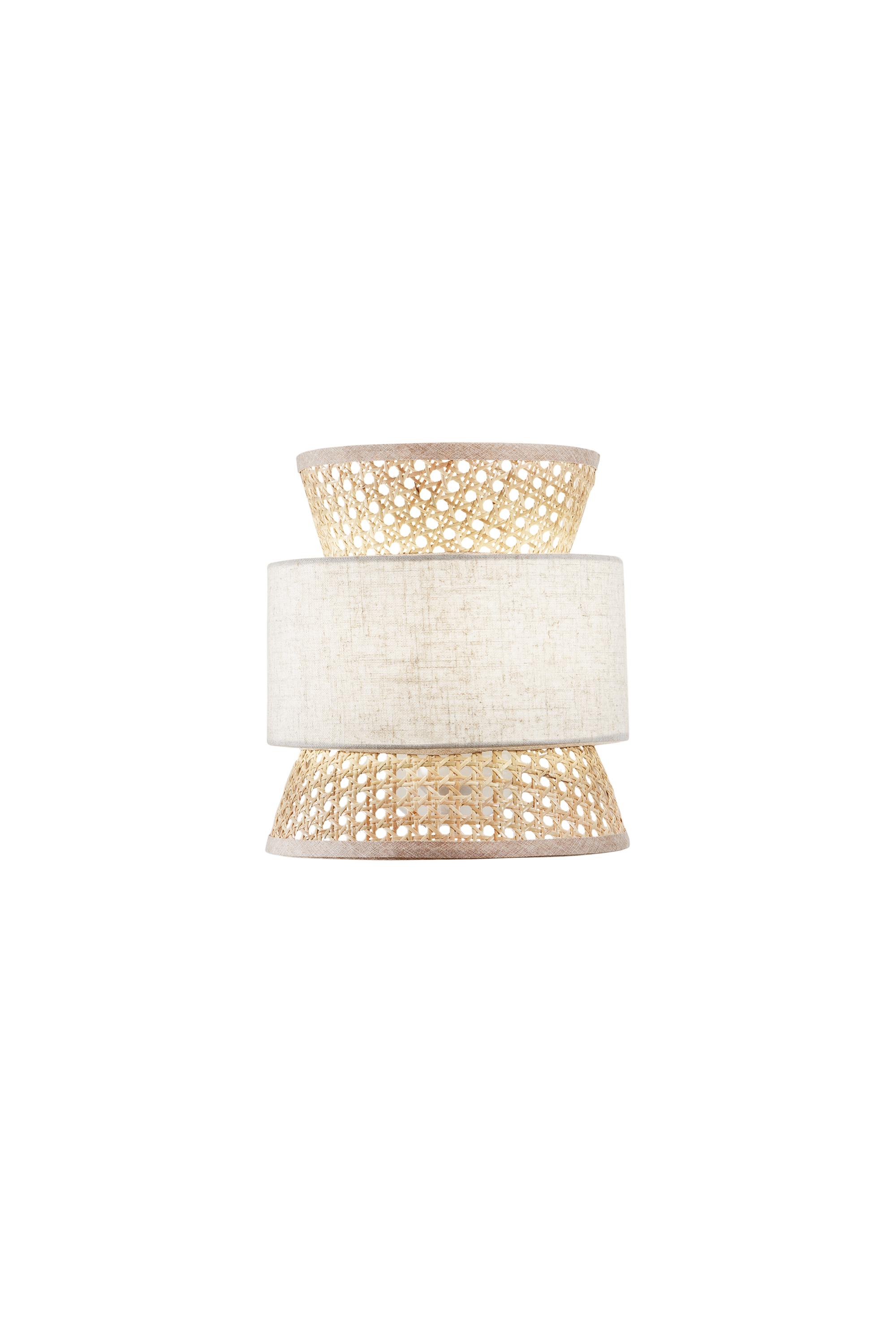 GAZEBO beige wall light handcrafted with natural materials - Luce Ambiente e Design