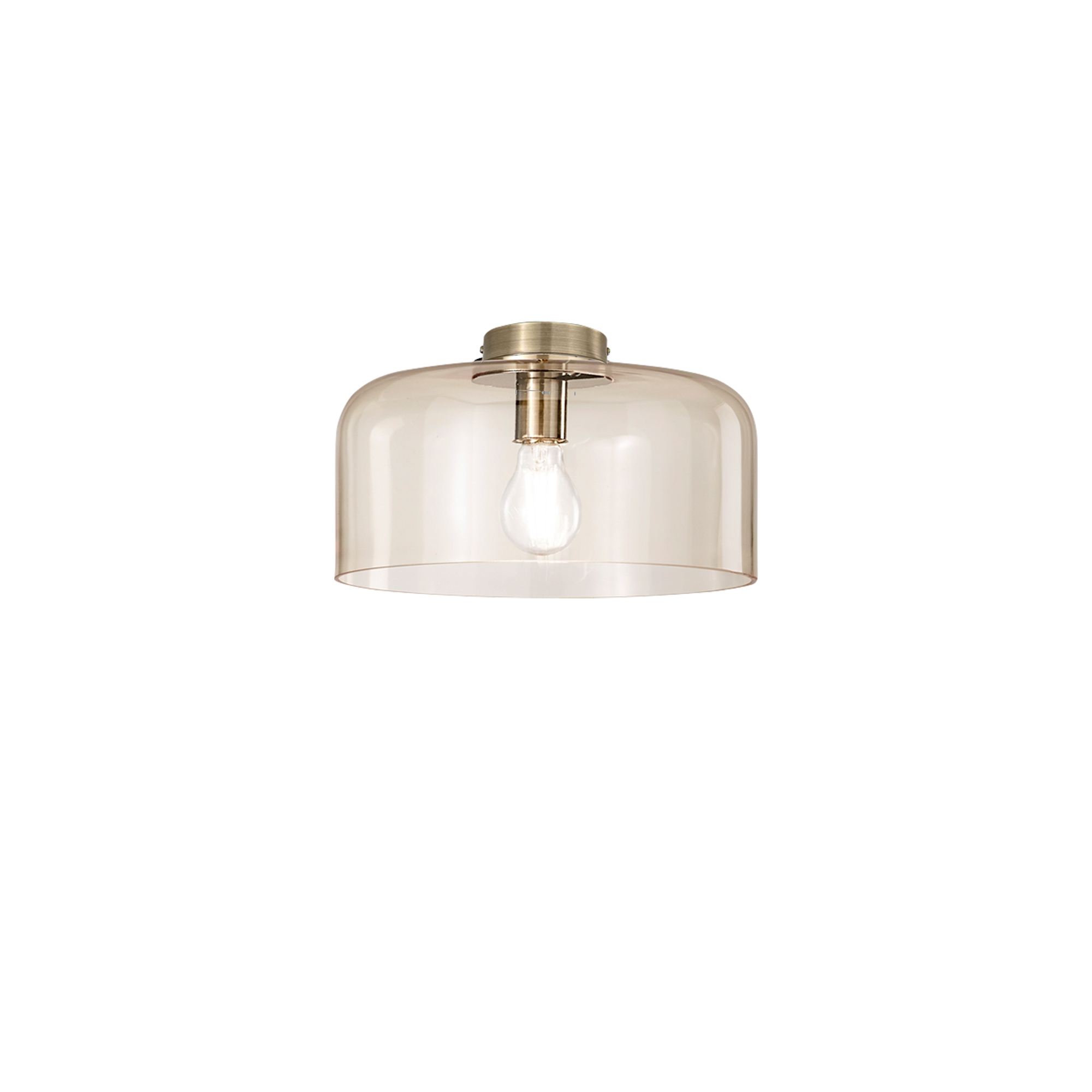 GIBUS ceiling light in amber glass Ø 30 cm - Luce Ambiente e Design