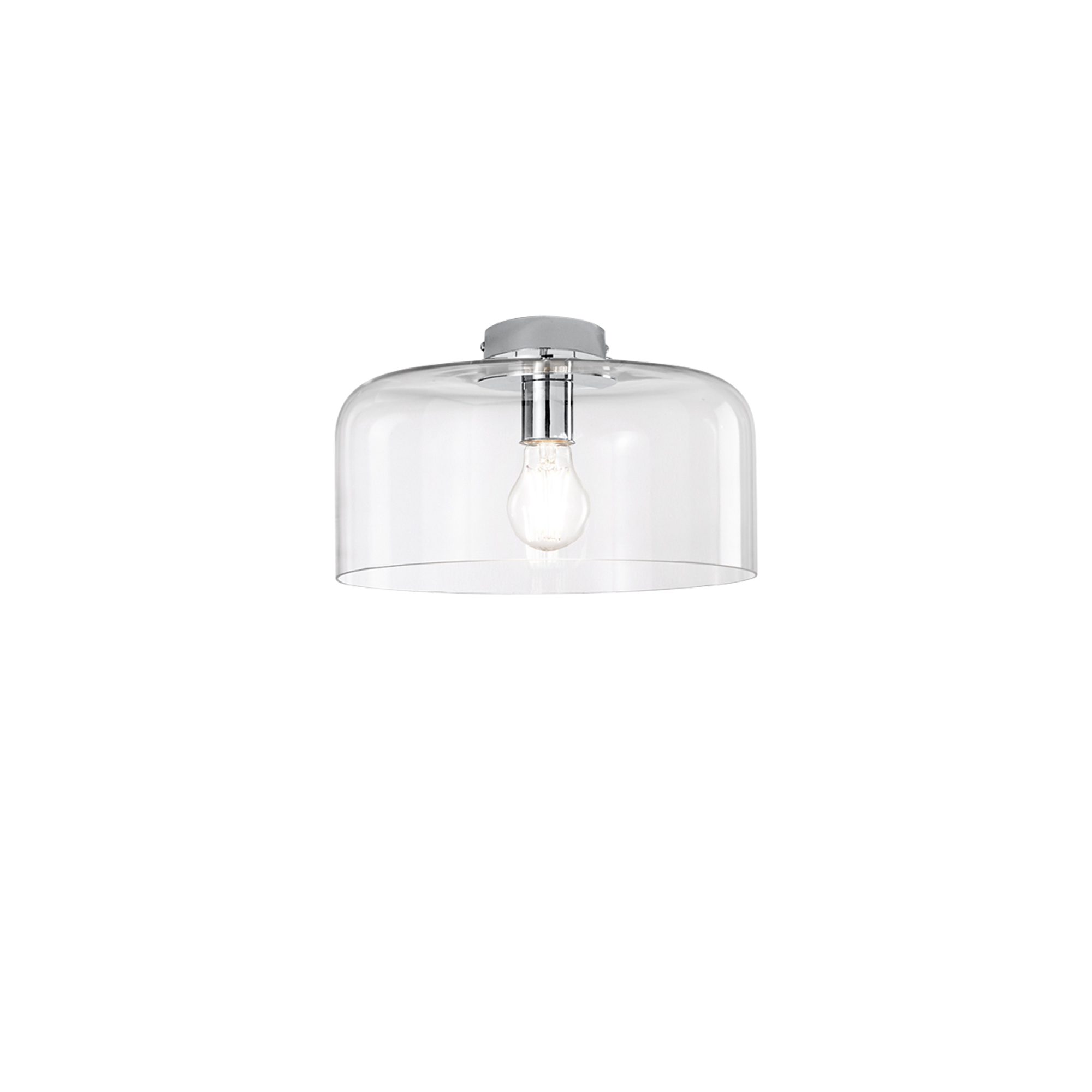 GIBUS ceiling light in transparent glass Ø 30 cm - Luce Ambiente e Design