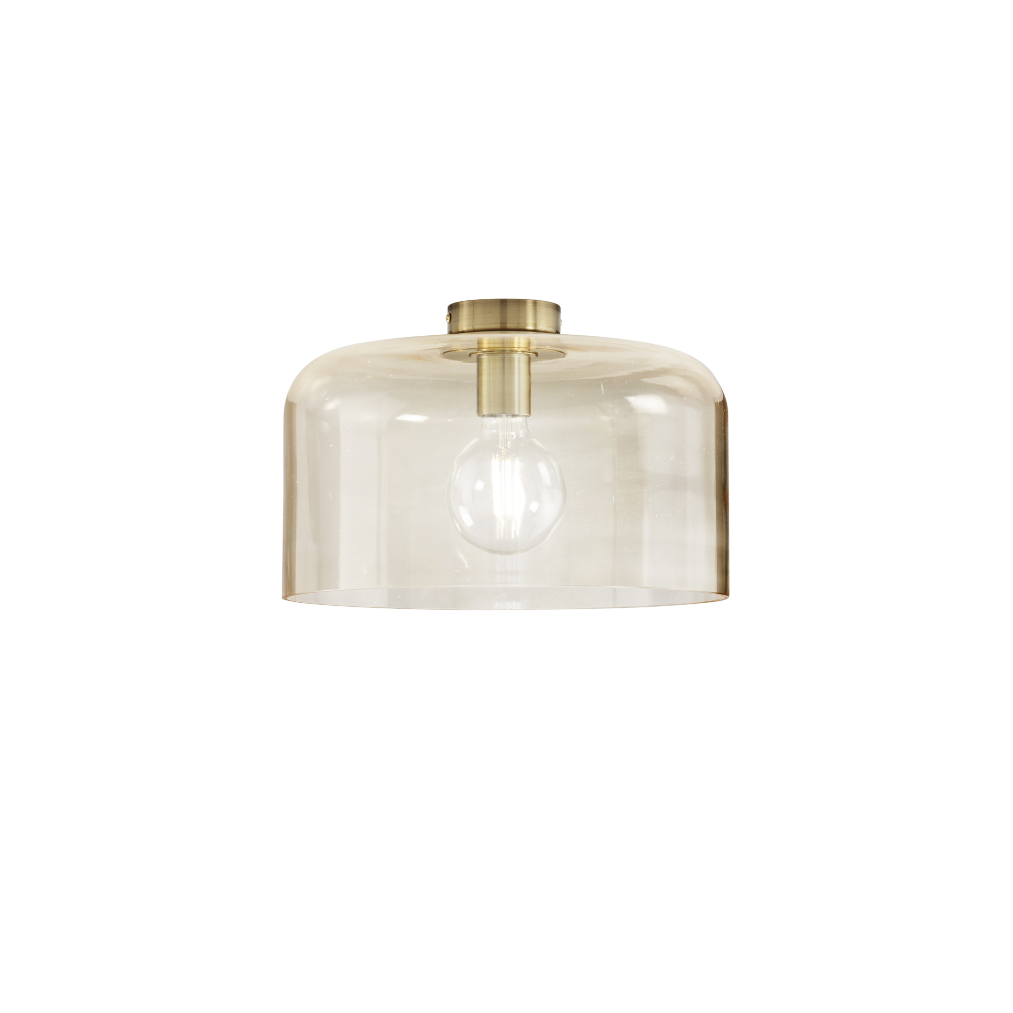 GIBUS ceiling light in amber glass Ø 35 cm - Luce Ambiente e Design