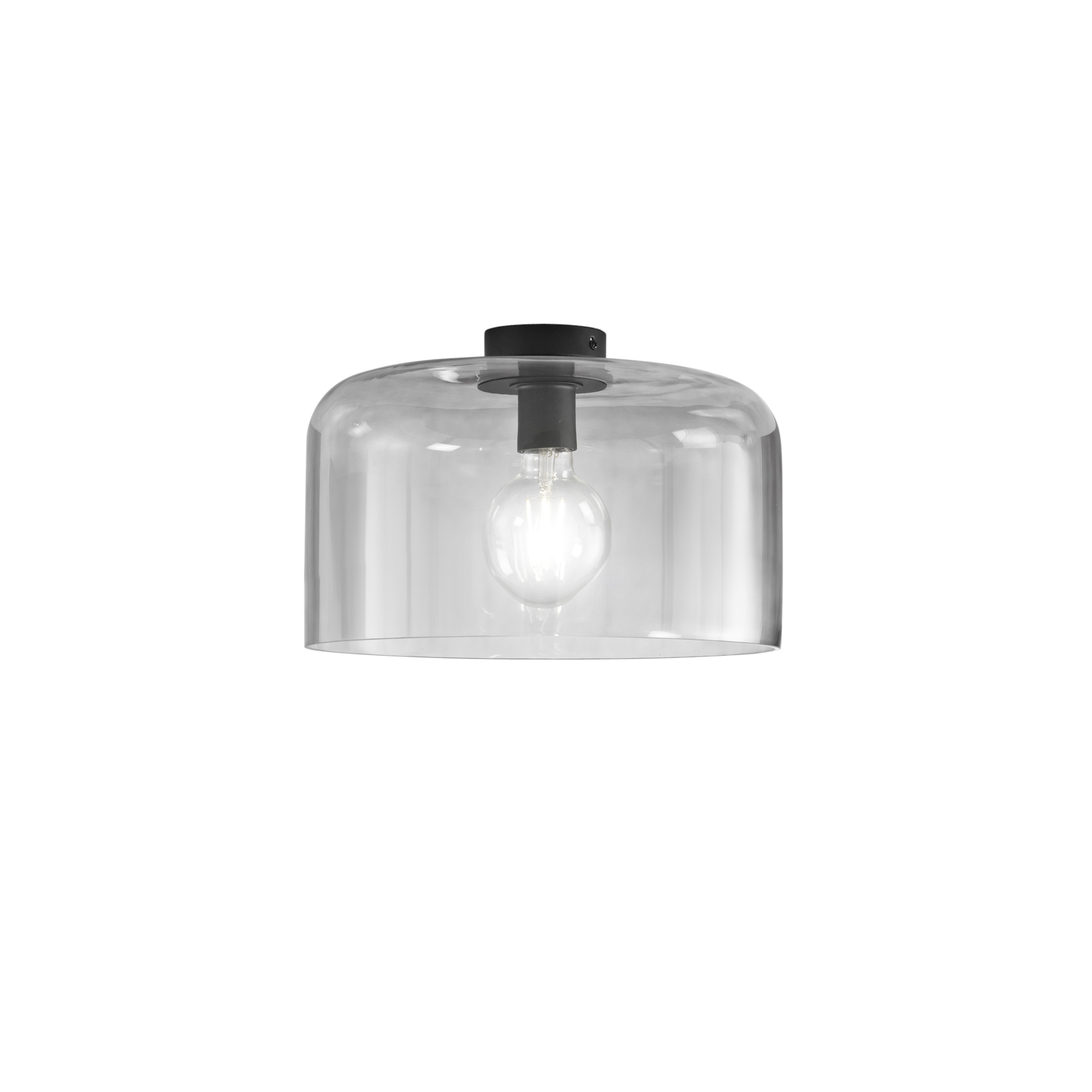GIBUS ceiling light in grey glass Ø 35 cm - Luce Ambiente e Design