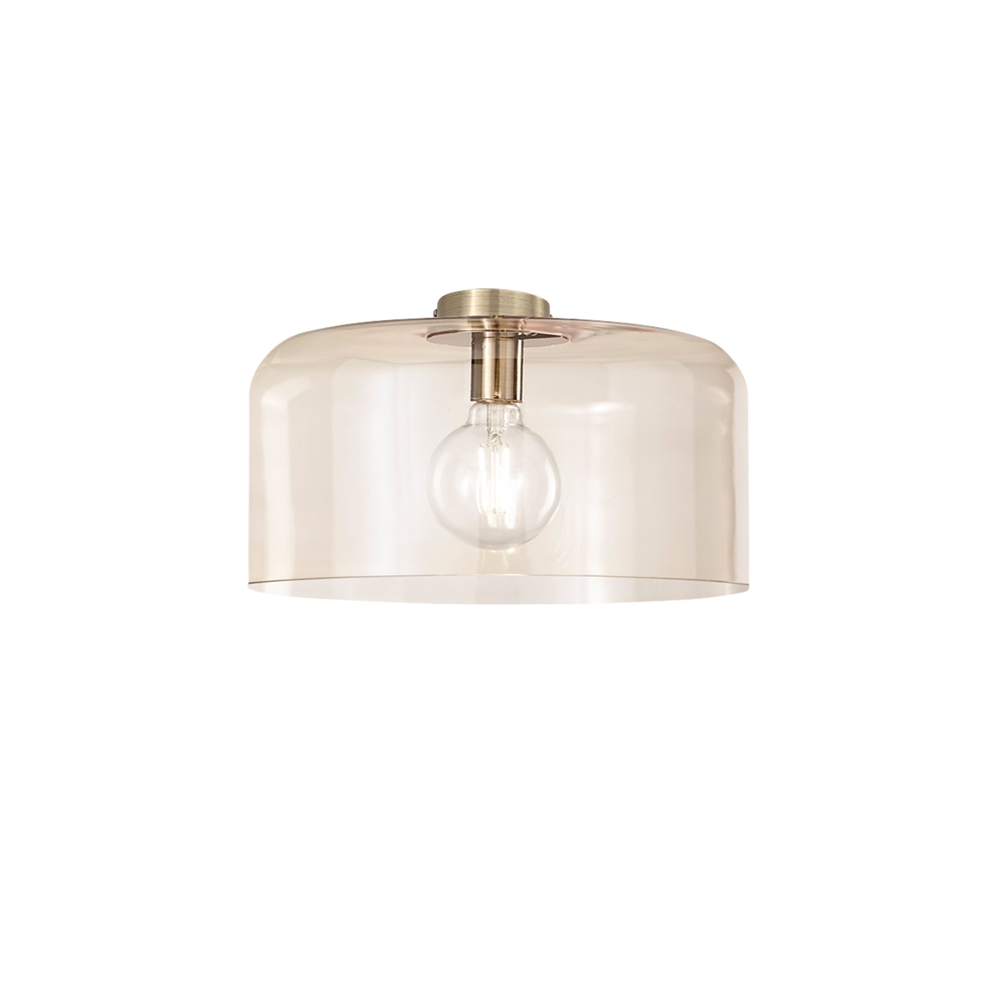 GIBUS ceiling light in amber glass Ø 40 cm - Luce Ambiente e Design