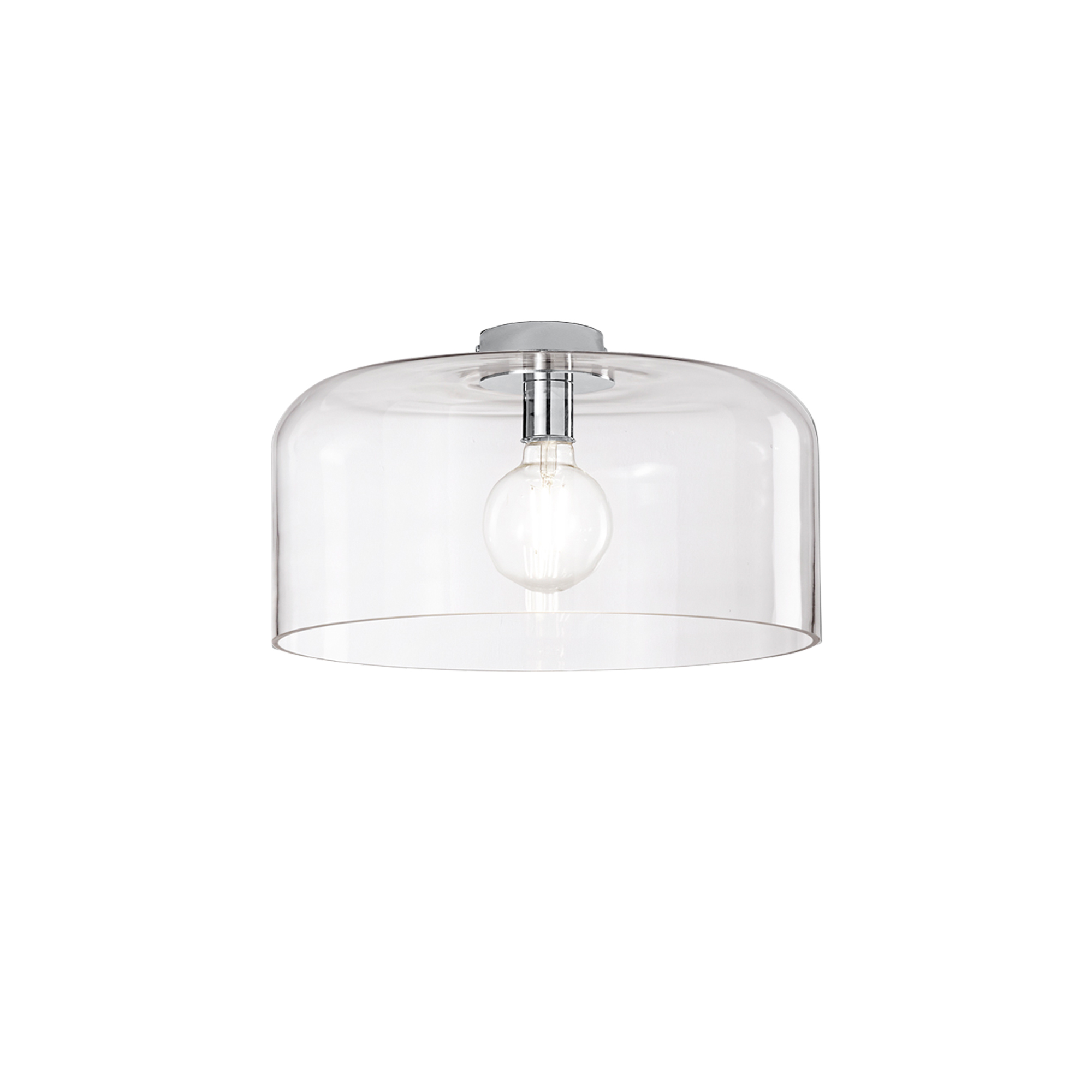 GIBUS ceiling light in transparent glass Ø 40 cm - Luce Ambiente e Design