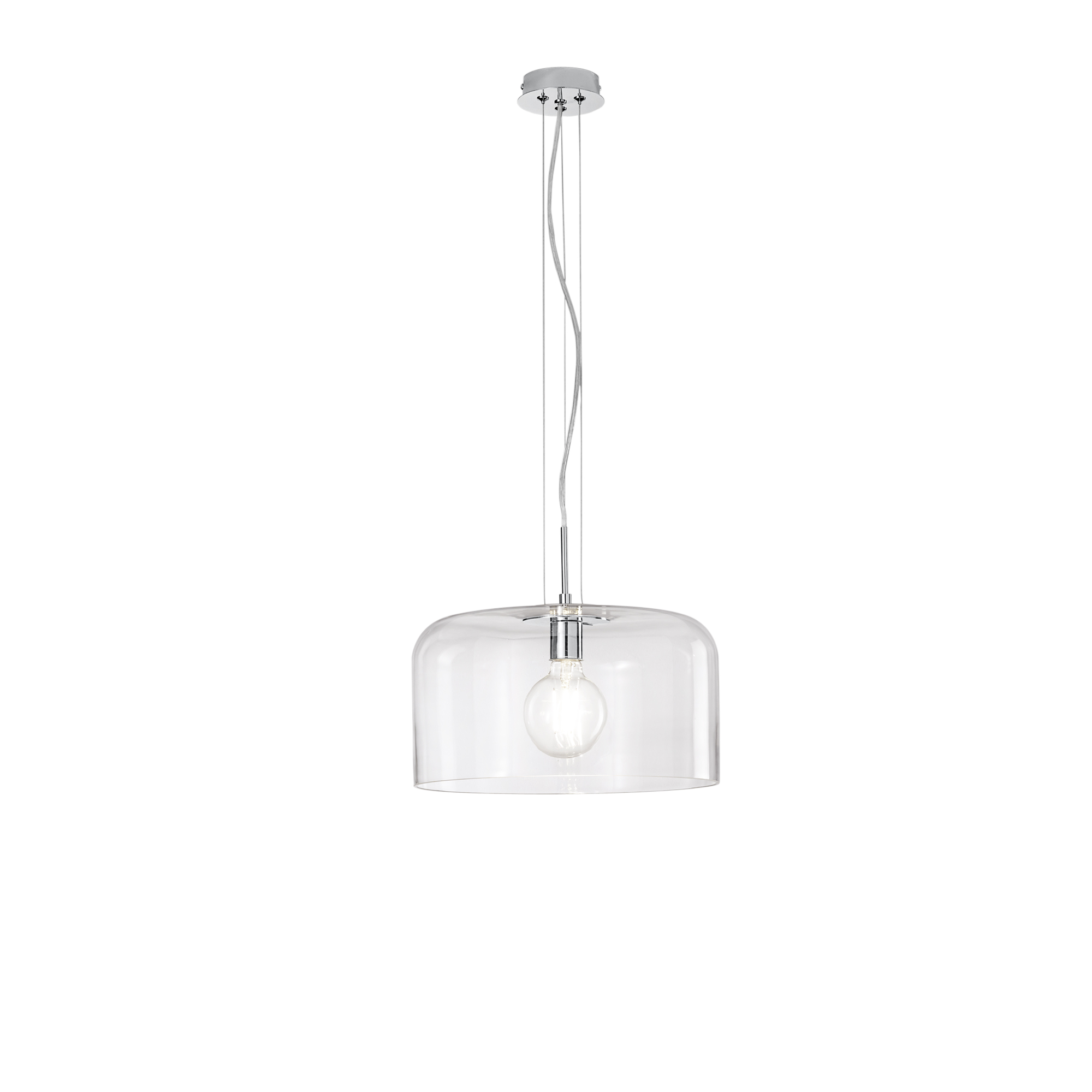 GIBUS pendant light in transparent glass Ø 35 cm - Luce Ambiente e Design