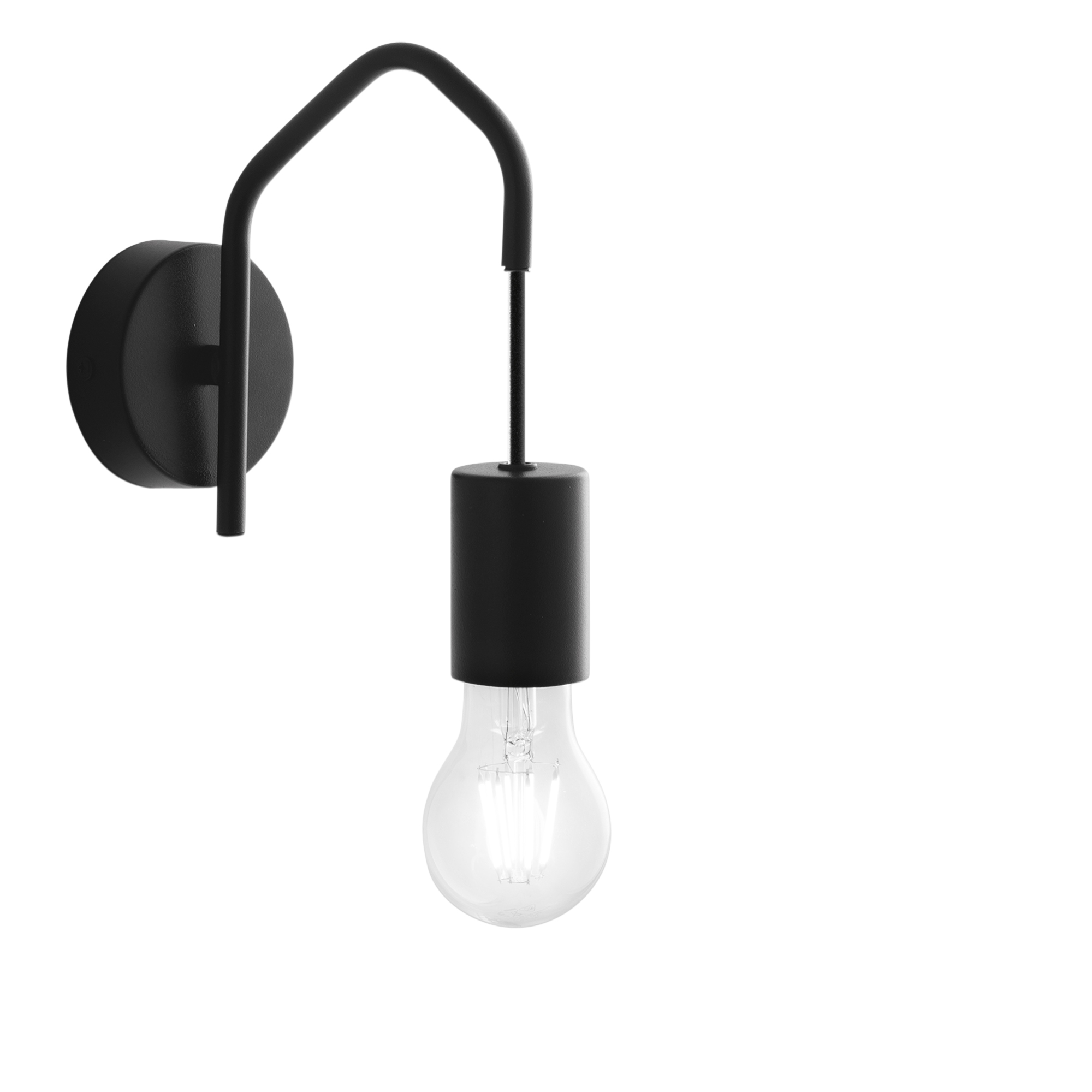 HABITAT wall light in black metal - Luce Ambiente e Design