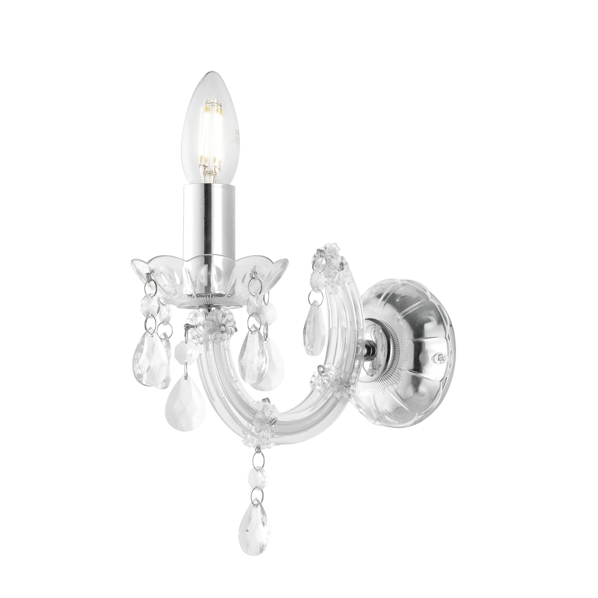 HOUSTON wall light in transparent acrylic - Luce Ambiente e Design
