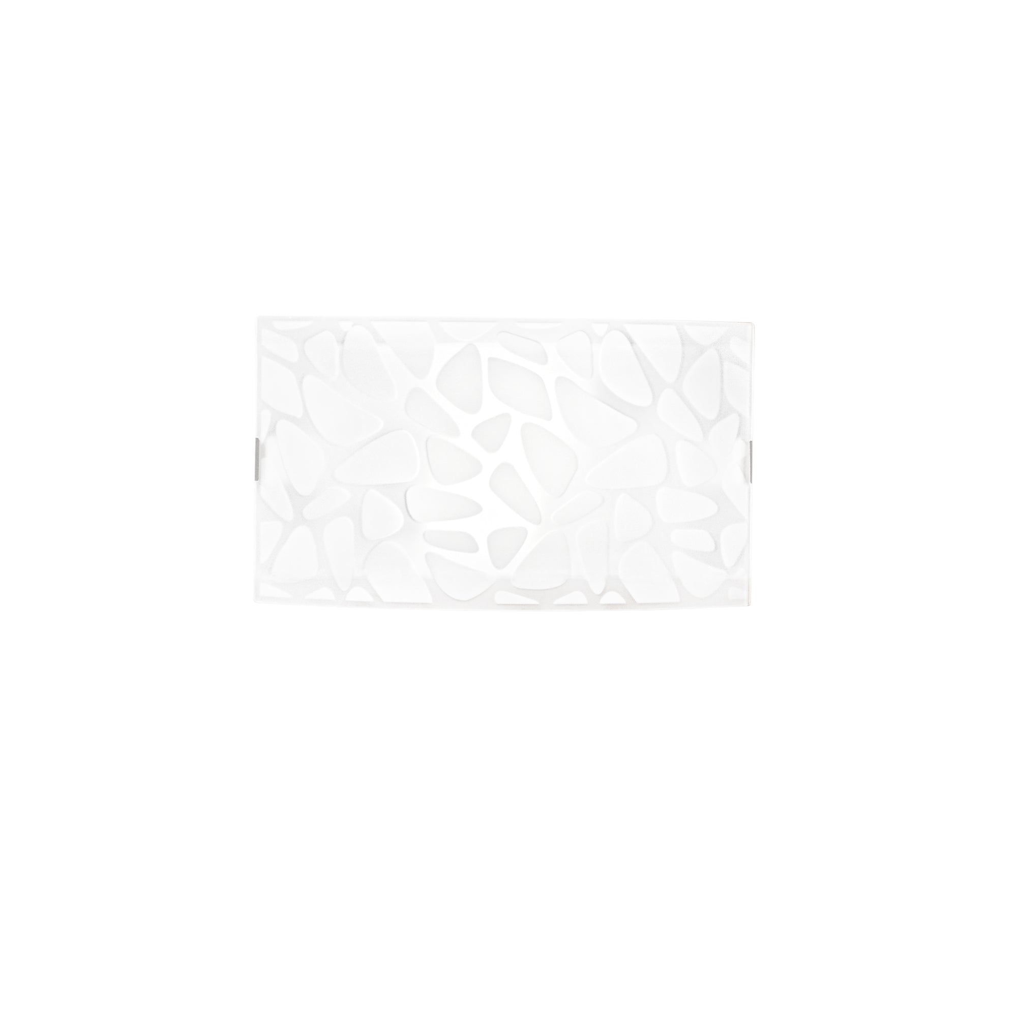 ISLAND wall light in decorated glass with chrome hooks - Luce Ambiente e Design