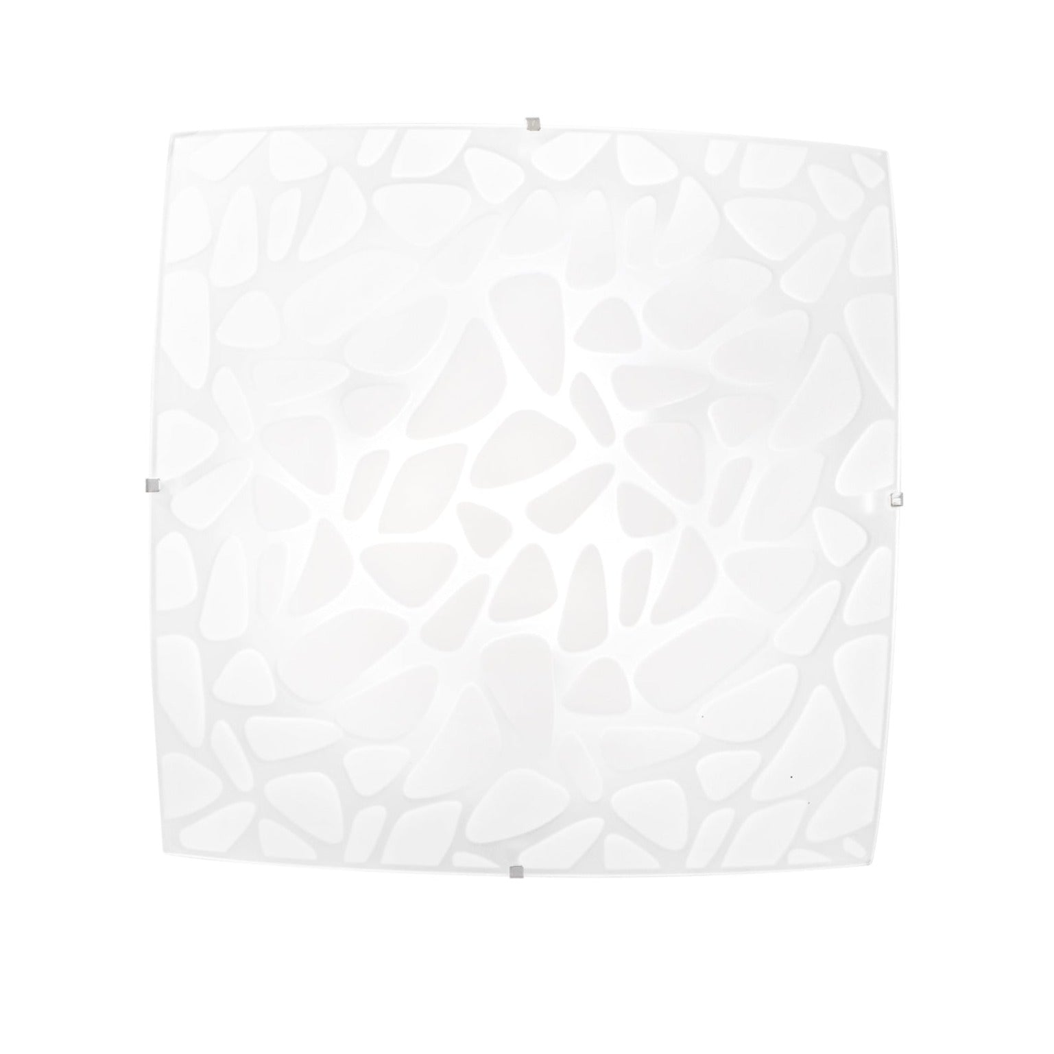 ISLAND ceiling light in decorated glass with chrome hooks 40 cm - Luce Ambiente e Design