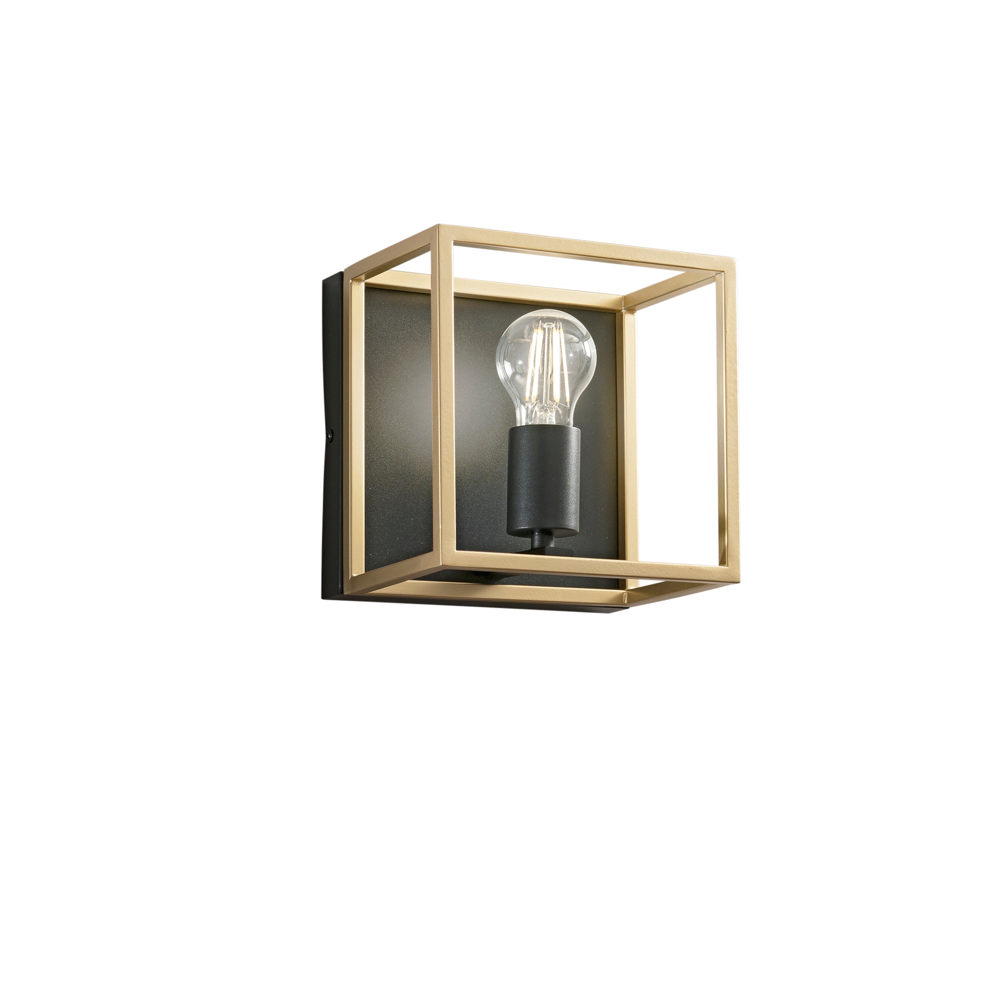 KIMERA wall light in black and gold metal - Luce Ambiente e Design
