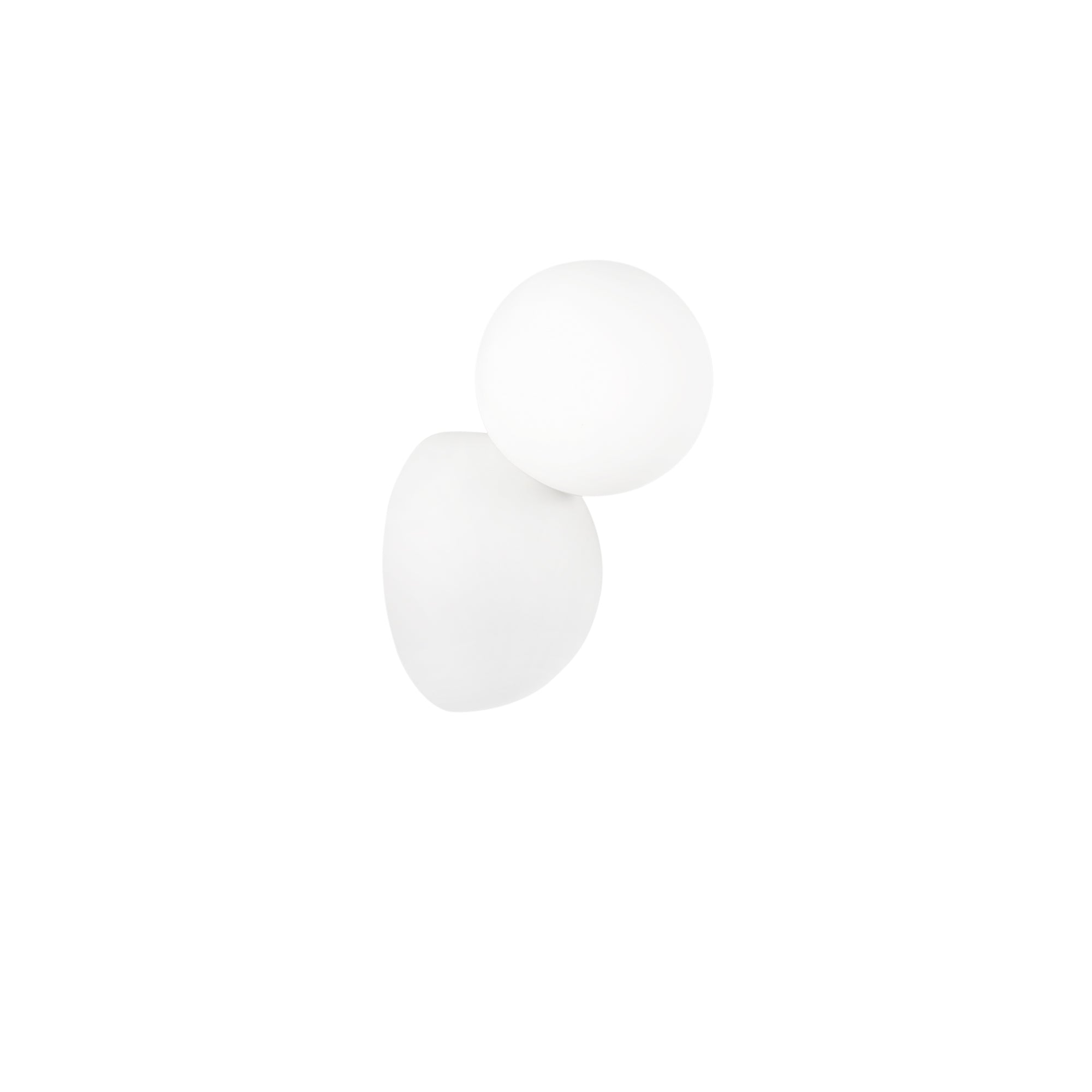 KISS wall light in plaster and white acrylic - Luce Ambiente e Design