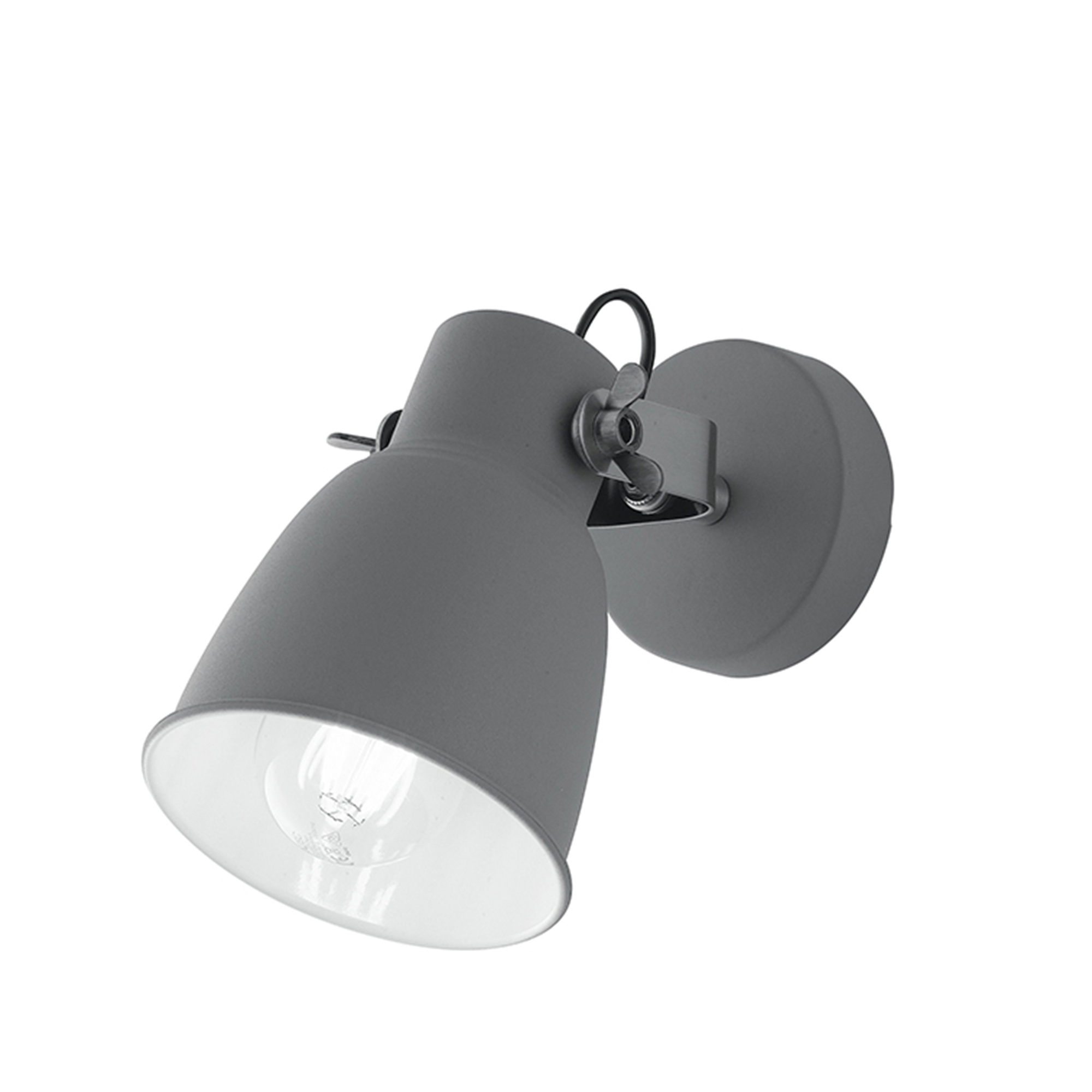 LEGEND adjustable wall light in grey metal with white interior - Luce Ambiente e Design