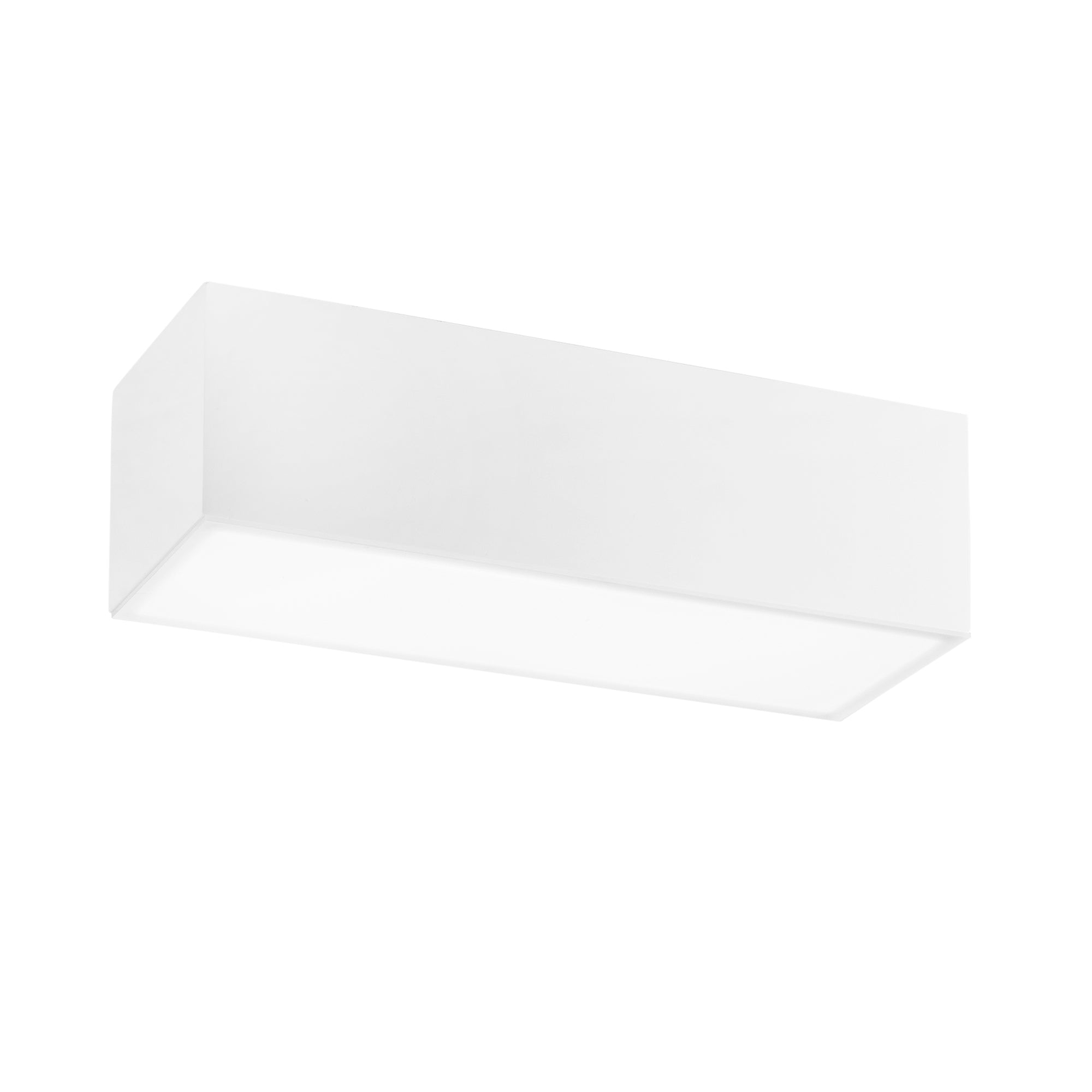 LIVING rectangular ceiling light in paintable white plaster h13 x 36 cm - Luce Ambiente e Design