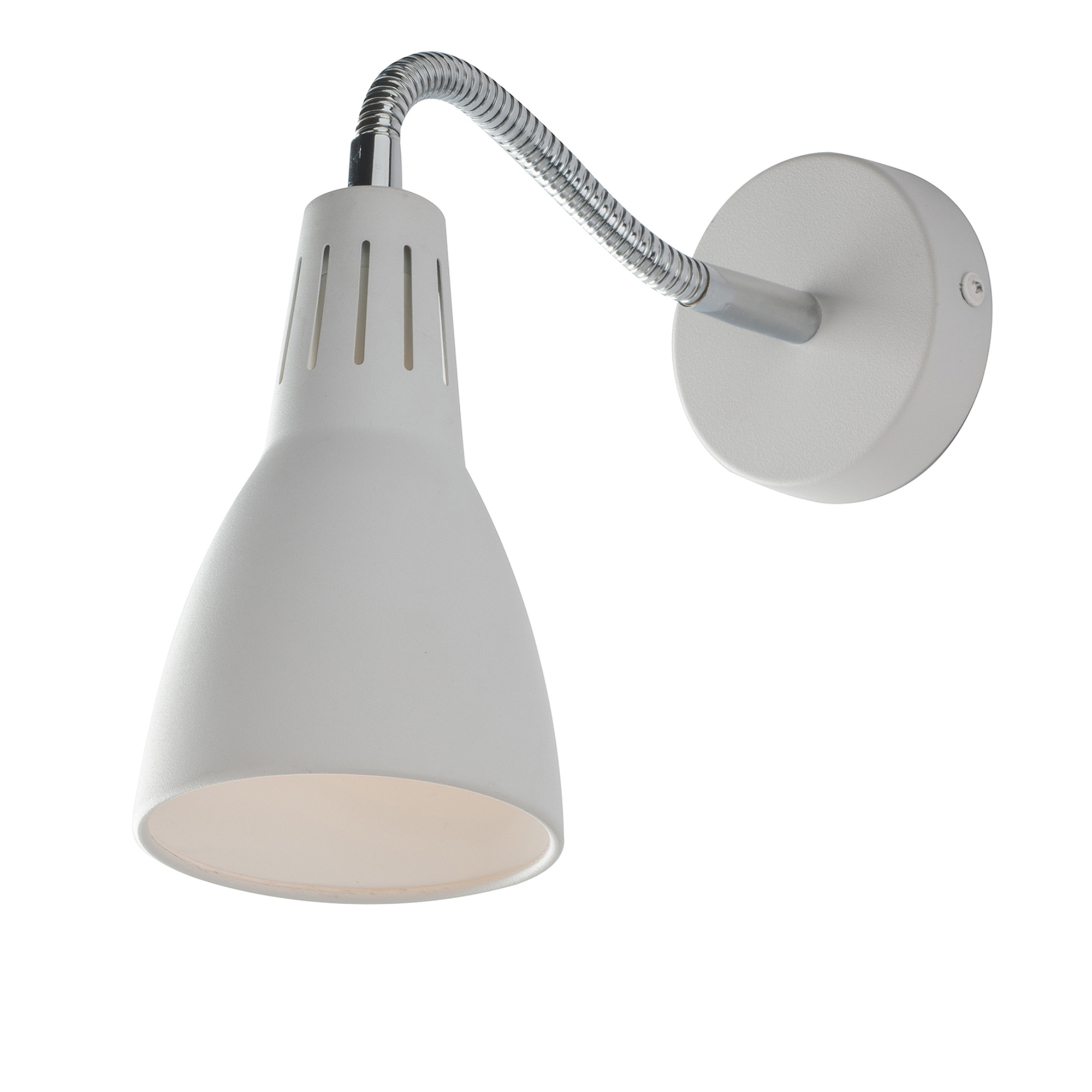 LOGIKO wall light in white metal with adjustable diffuser - Luce Ambiente e Design