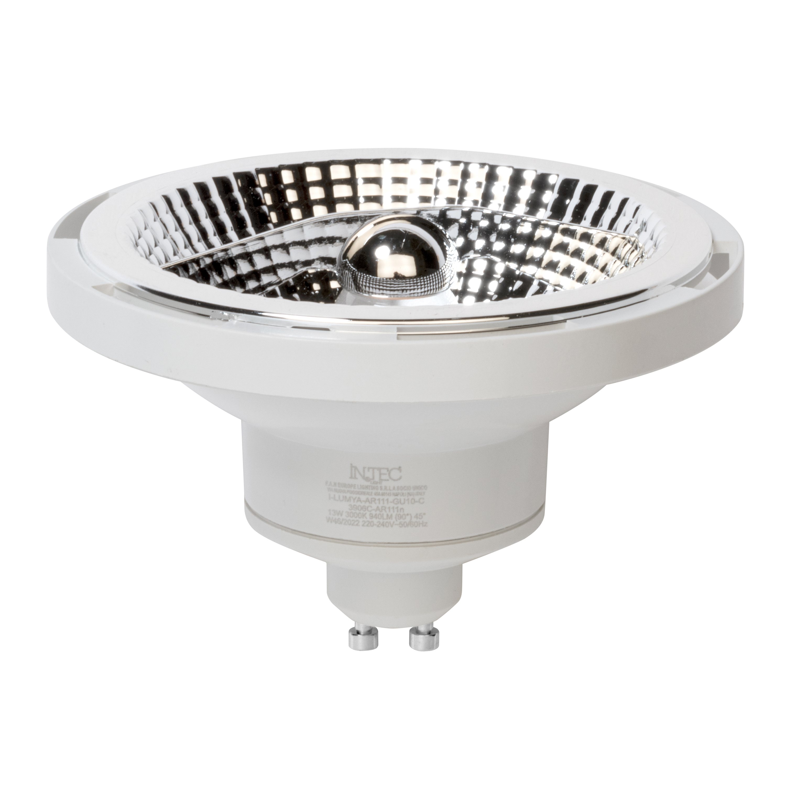 LED bulb AR111 GU10 13W 940 lm - 3000K - Intec bulbs