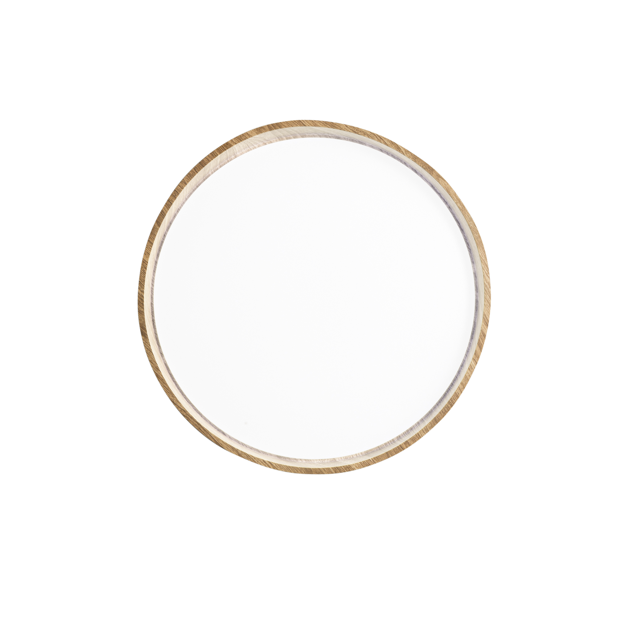 MADERA LED ceiling light in wood-effect metal, CCT 48 cm Ø - Luce Ambiente e Design