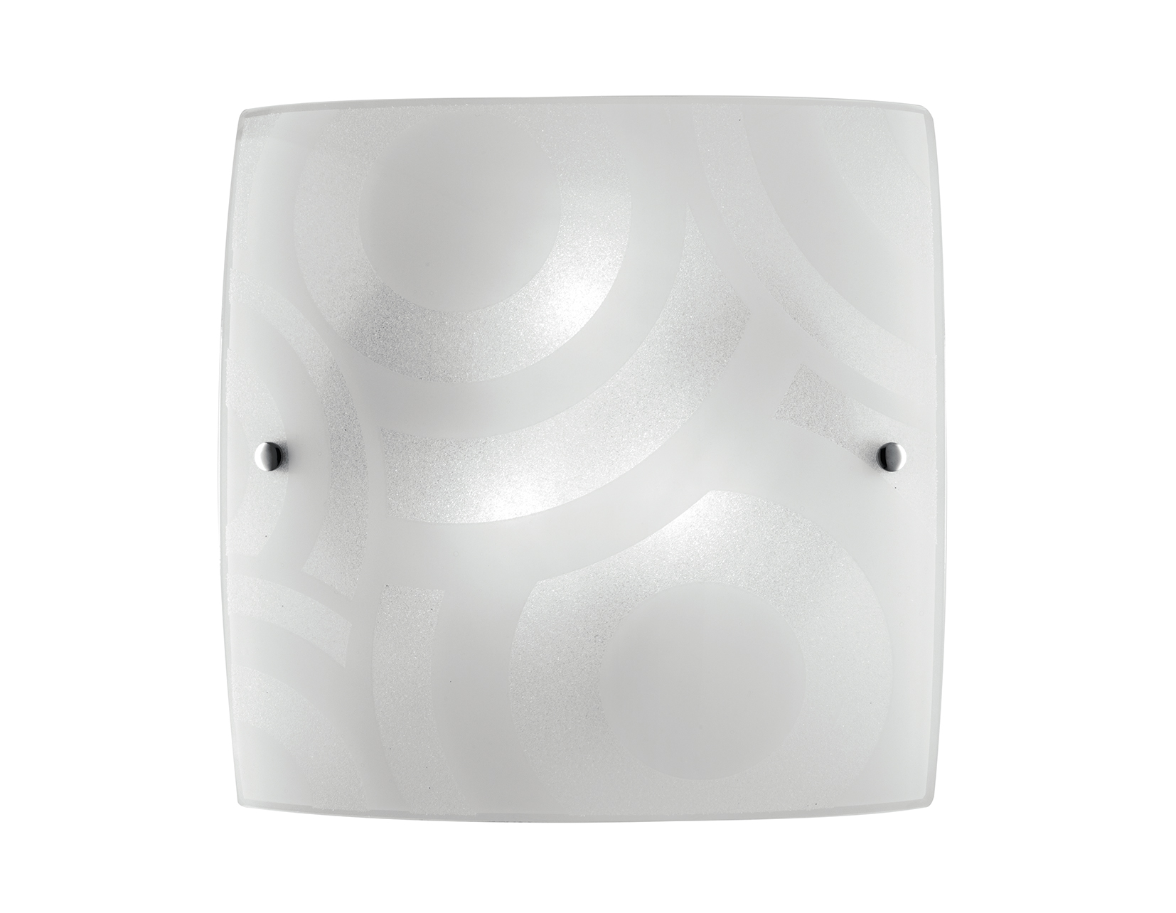 MIRO' square ceiling light in white glass 30 cm - Luce Ambiente e Design