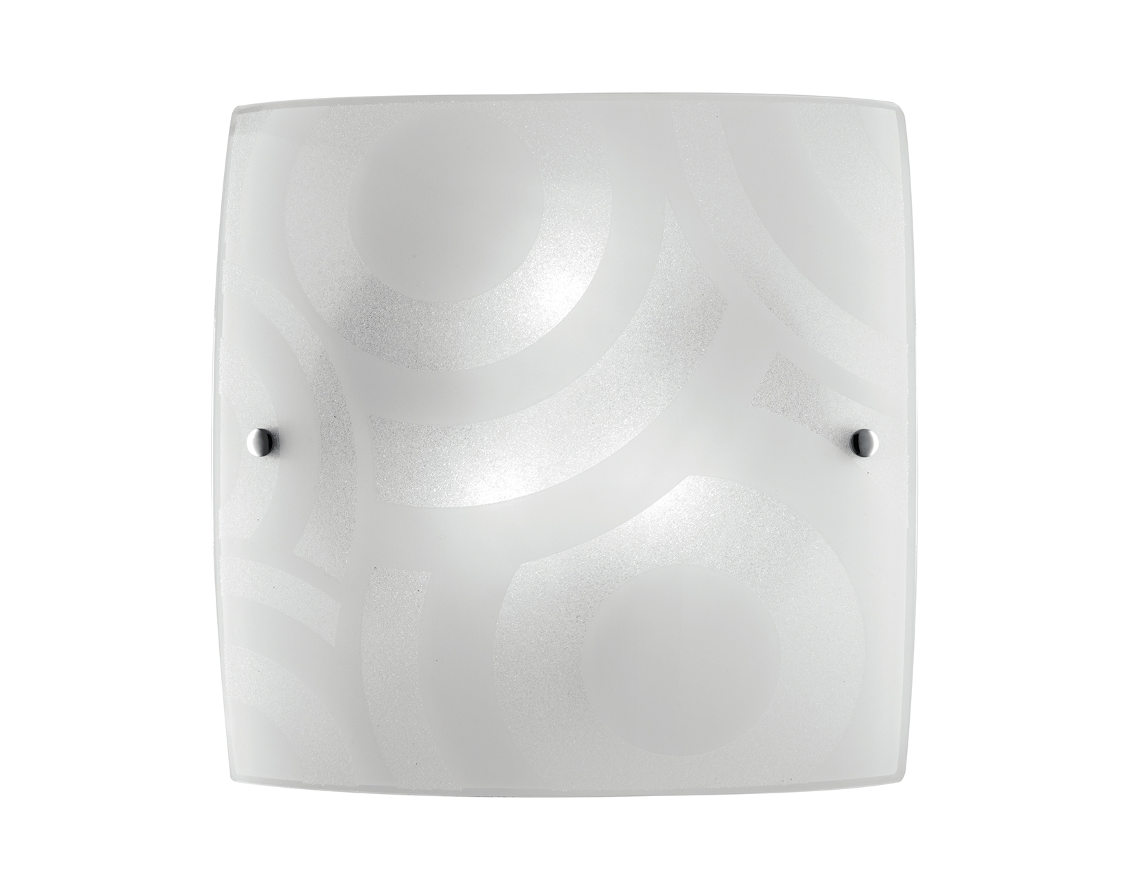 MIRO' square ceiling light in white glass 40 cm - Luce Ambiente e Design