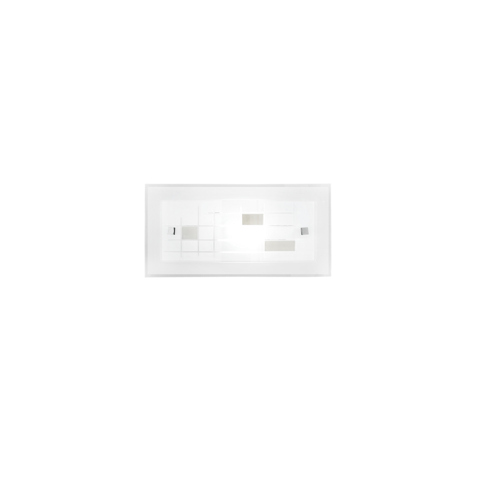 MUSA wall light in white glass 30x15 cm - Luce Ambiente e Design