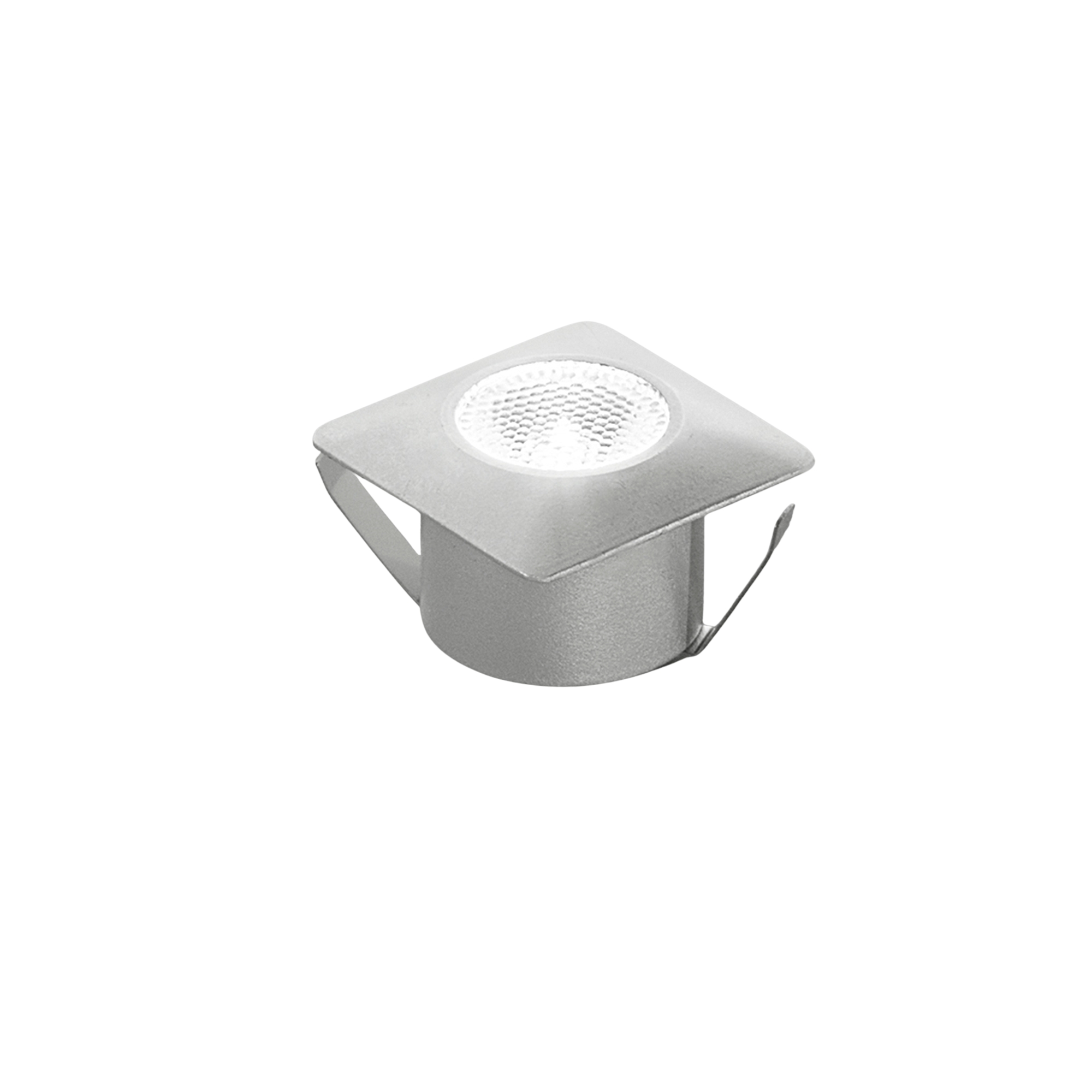 ASSO square LED recessed in white aluminum natural light - Intec