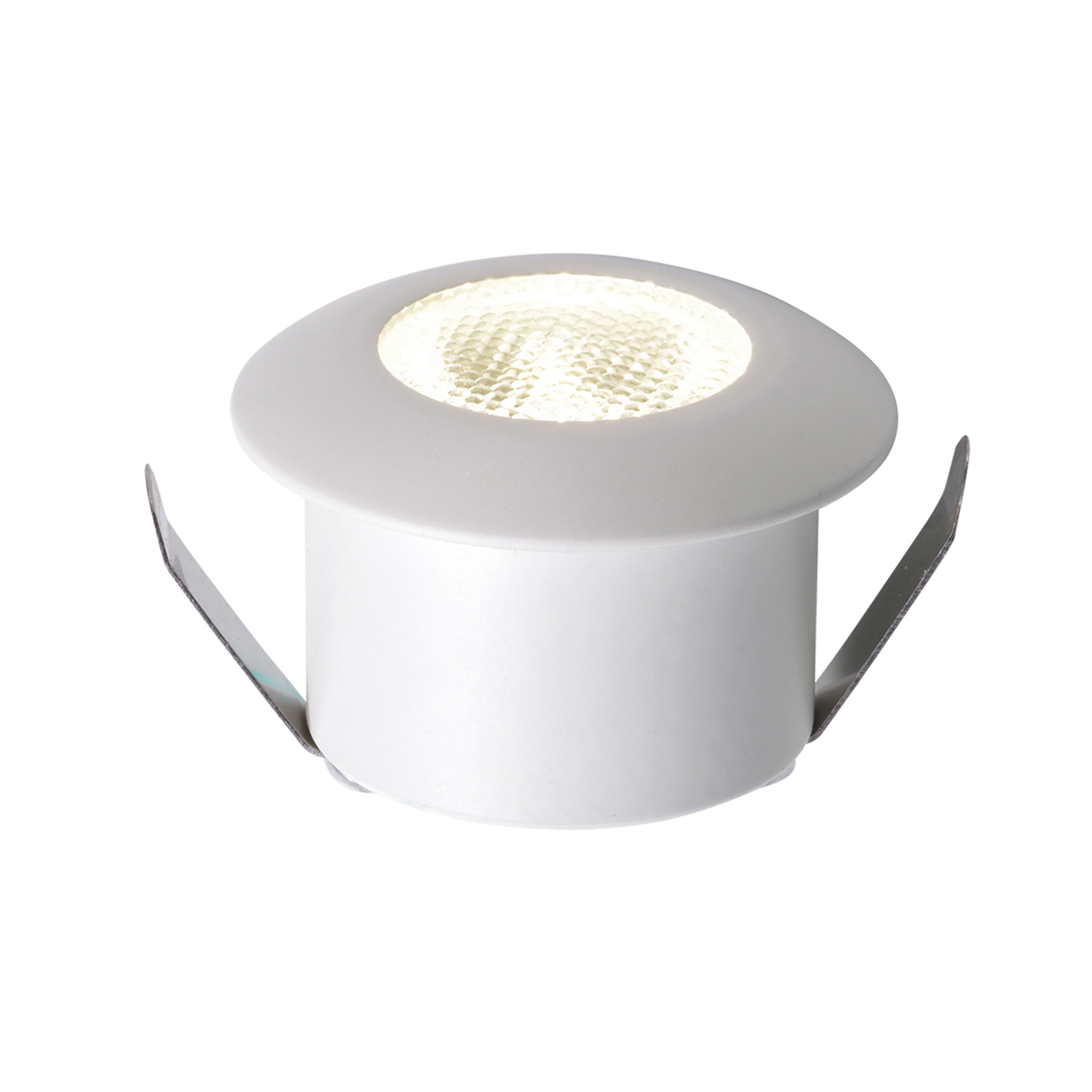 ASSO round LED recessed in white aluminum with BLUE light - Intec
