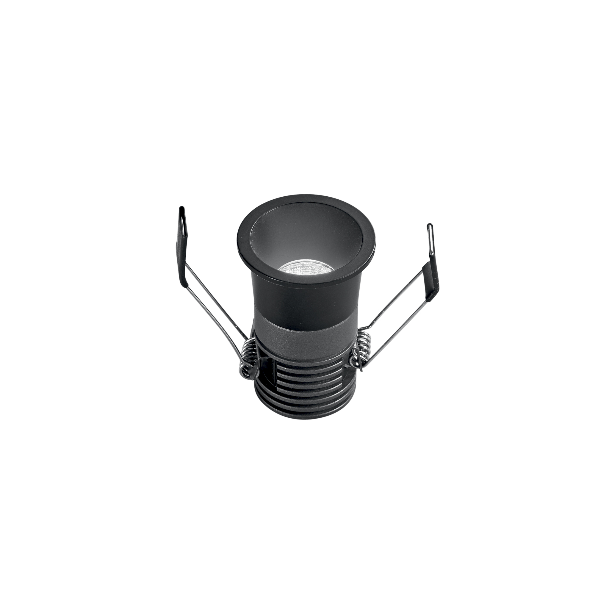 DOT LED recessed spotlight in black aluminum 5W with CCT and DALI preparation - Intec