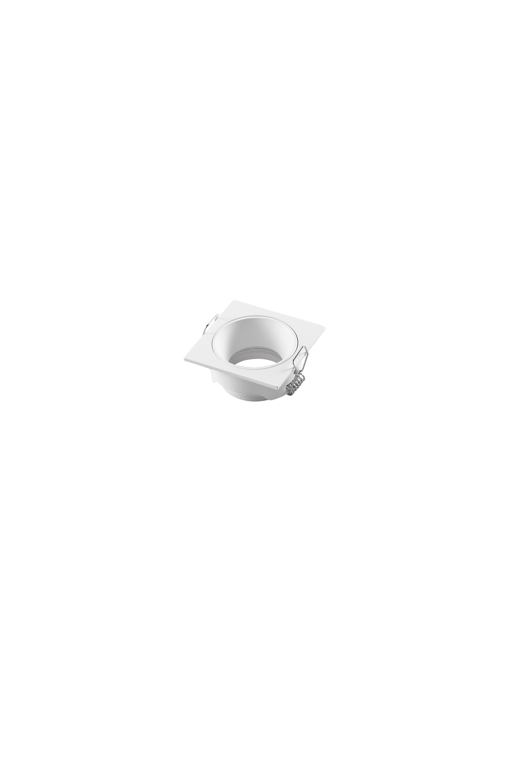 Eleven recessed with square structure in white aluminum - INTEC
