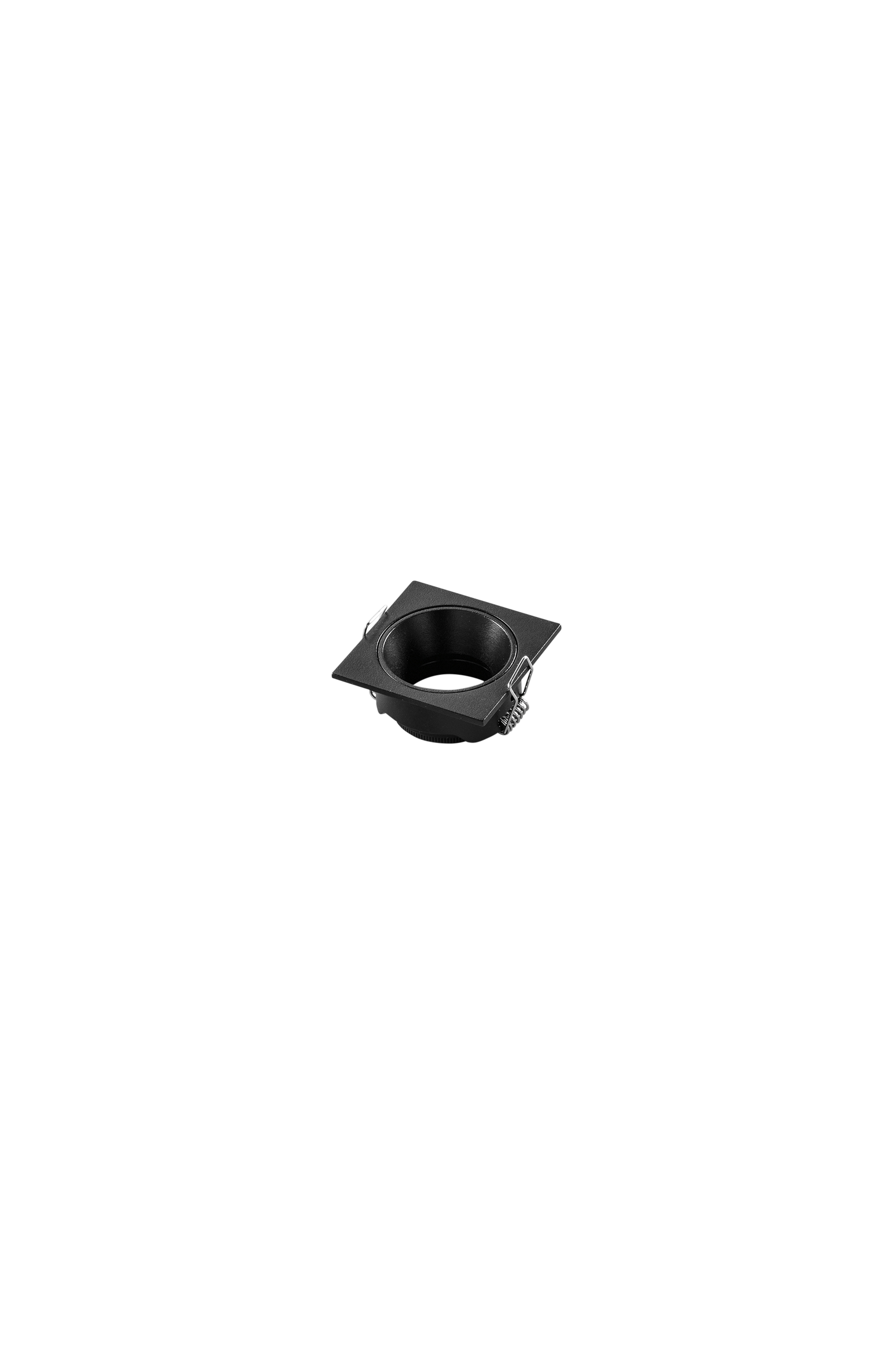 Eleven recessed with square structure in black aluminum - INTEC