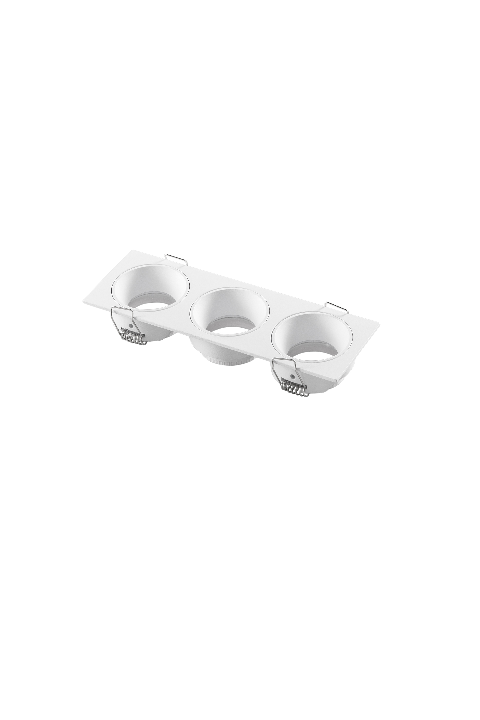 Eleven recessed with rectangular structure in white aluminum 3xGU10 - INTEC