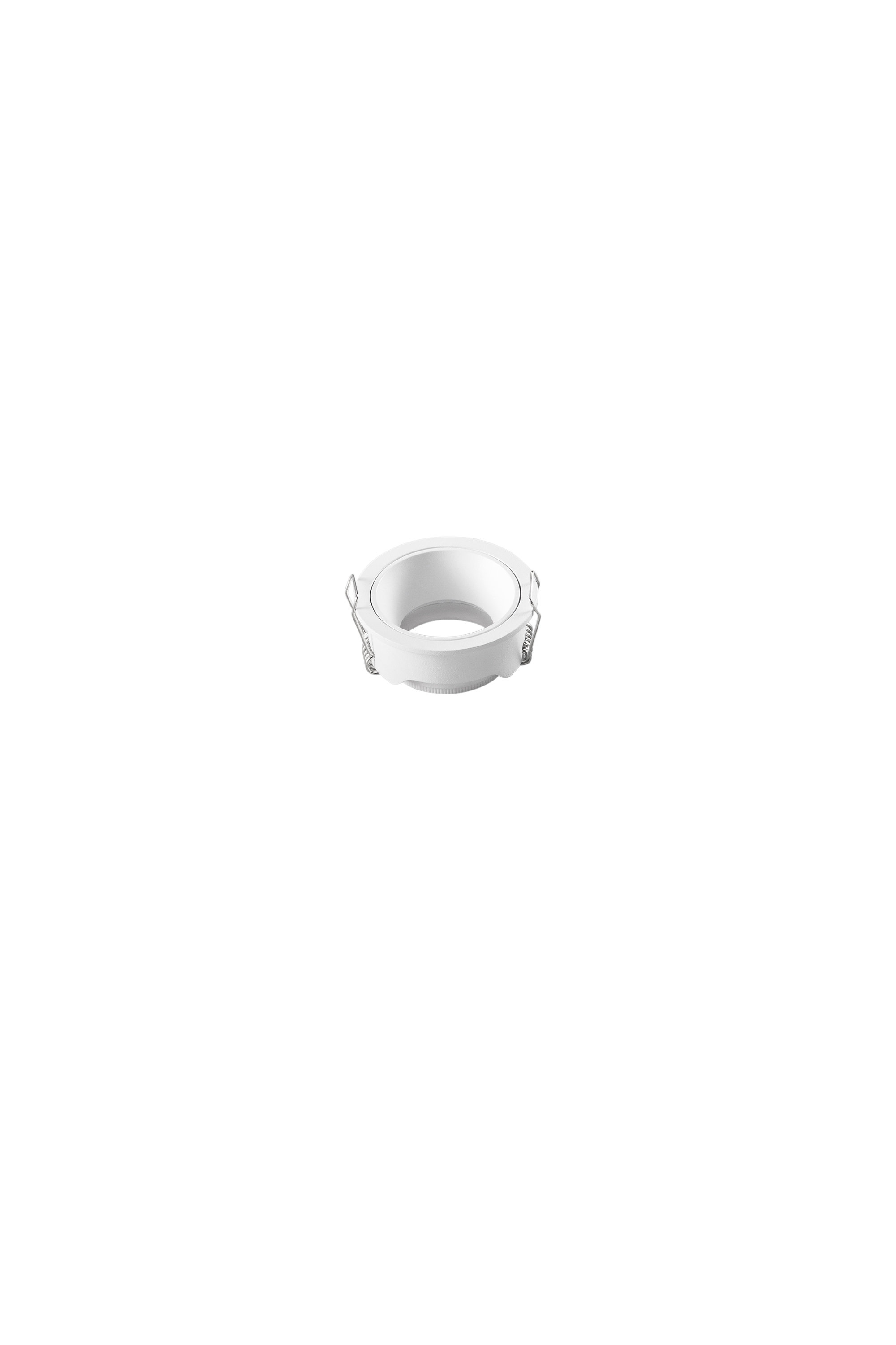 Eleven recessed with round structure in white aluminum - INTEC
