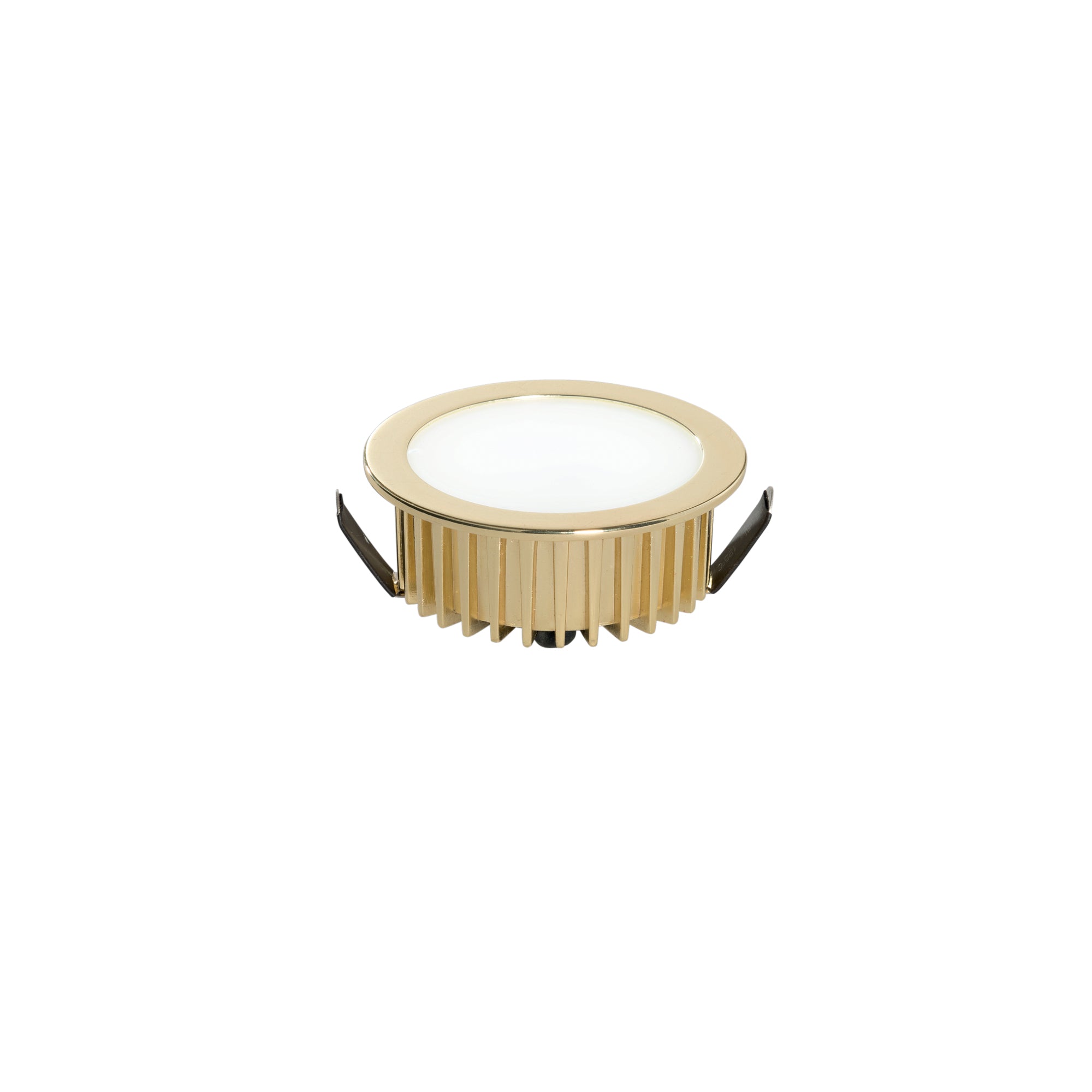 FUSION LED recessed spotlight in gold aluminum 4000K - Intec
