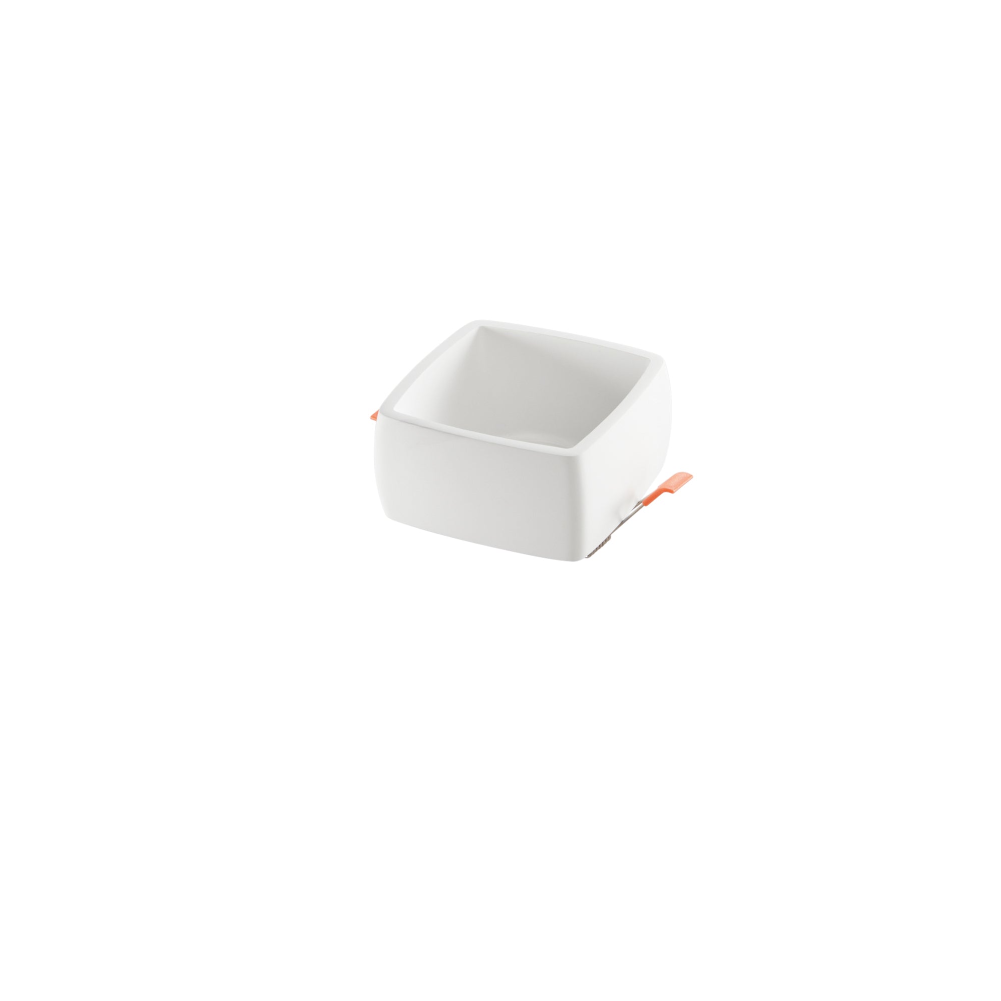 GOBLET square recessed spotlight in paintable white plaster - Intec