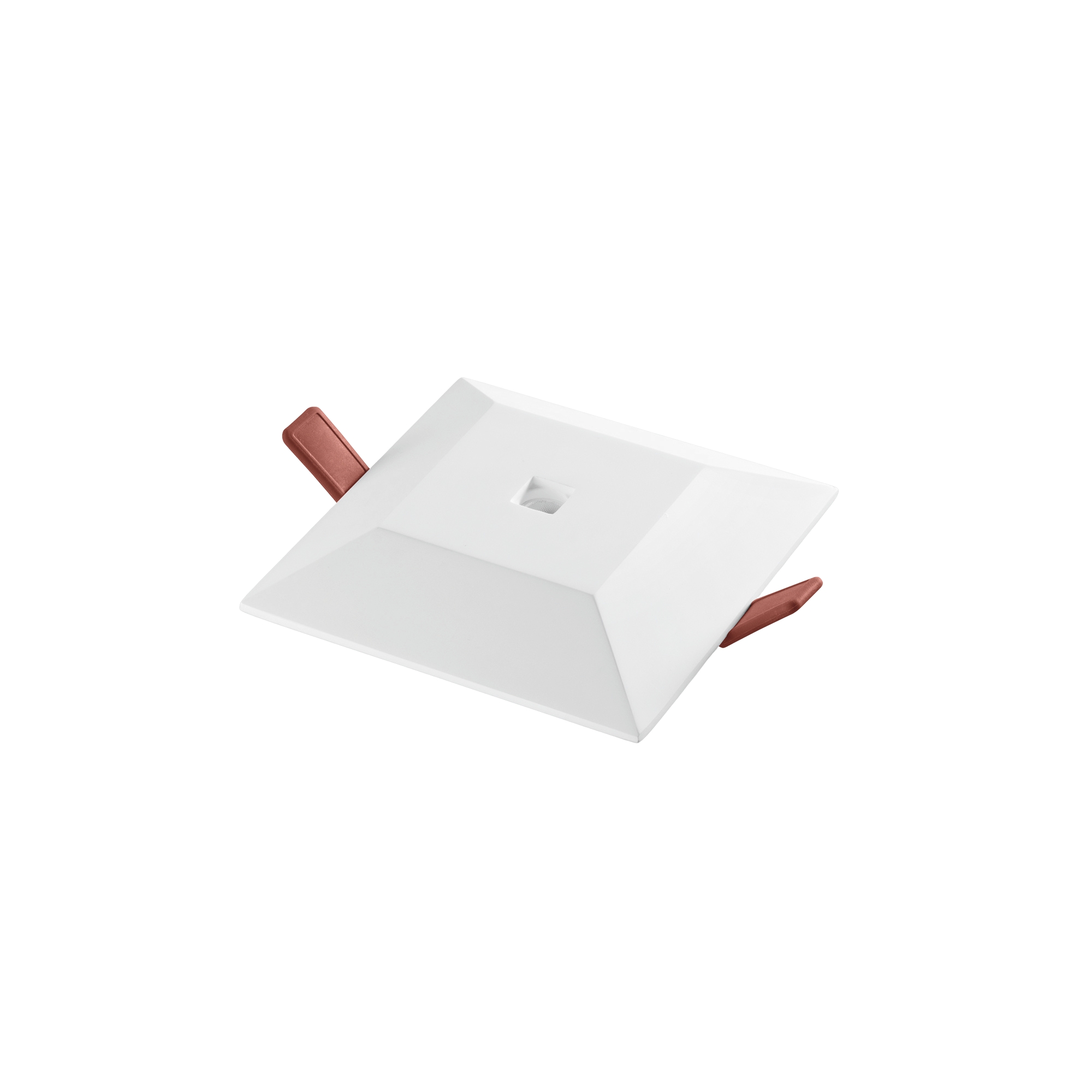 HALL square recessed light in paintable plaster, 4000K, 10cm - INTEC