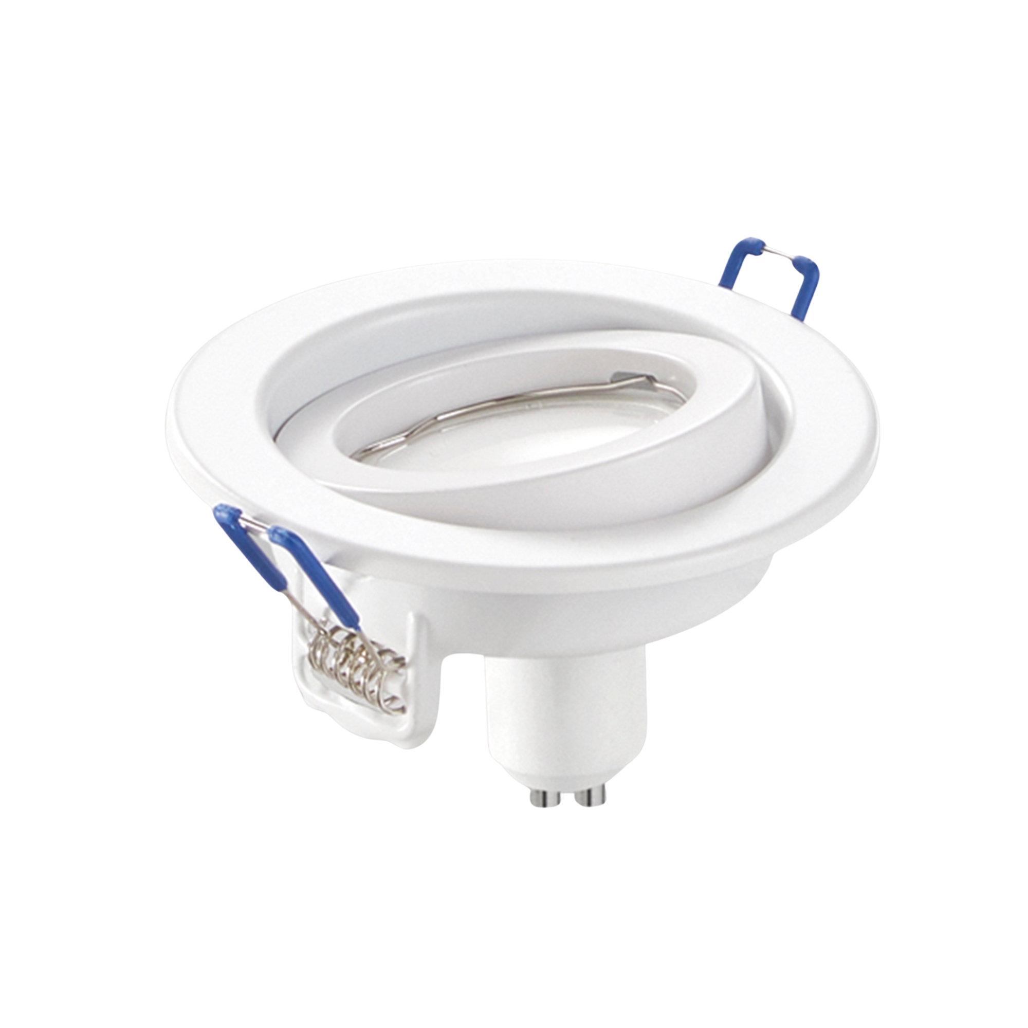 MATRIX adjustable LED recessed spotlight GU10 5W Ø100 mm white - Intec