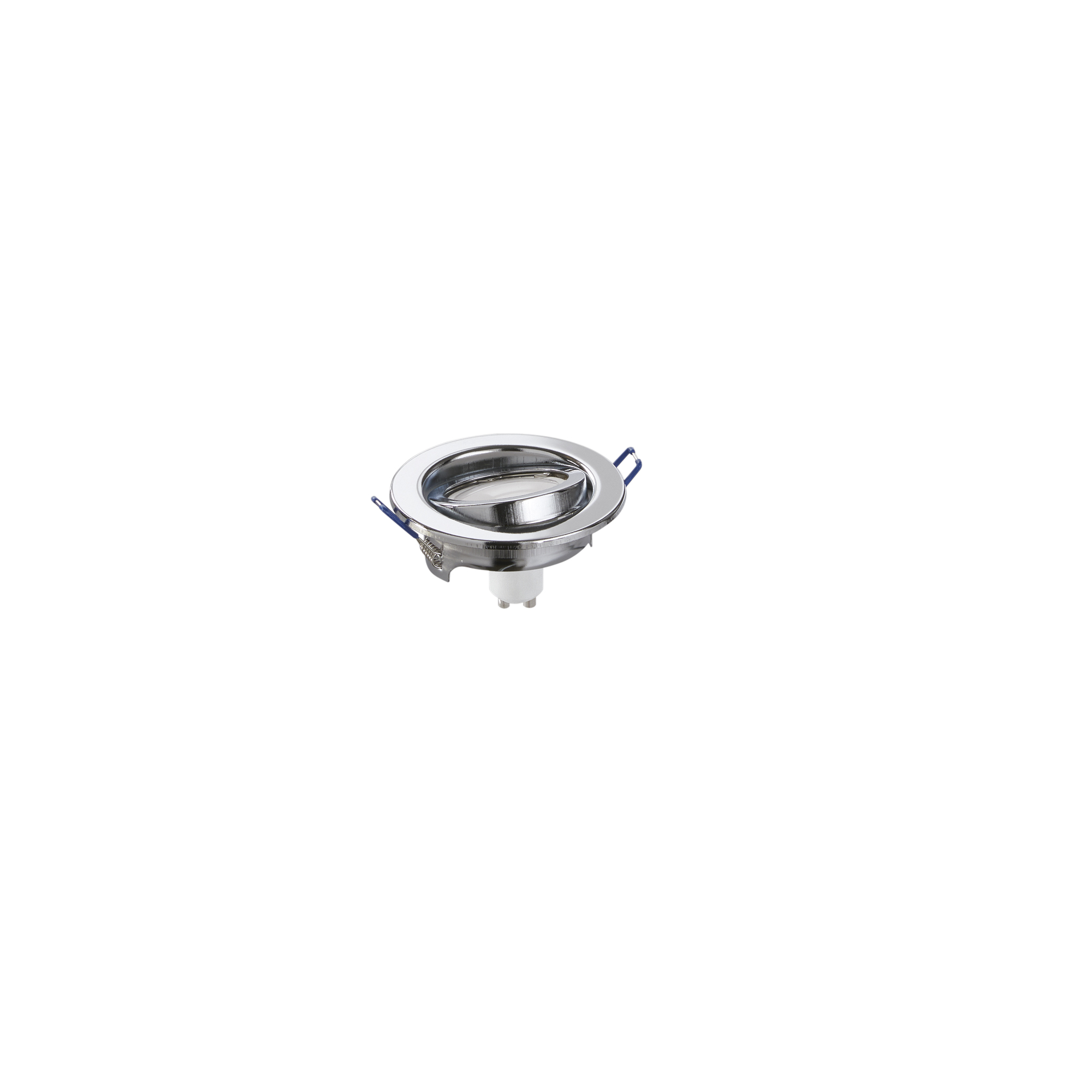 MATRIX adjustable LED recessed spotlight GU10 5W Ø100 mm chrome - Intec