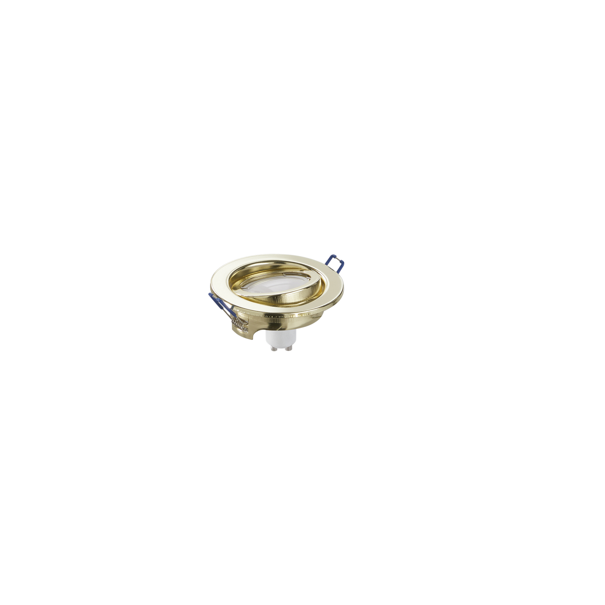 MATRIX adjustable LED recessed spotlight GU10 5W Ø100 mm gold - Intec