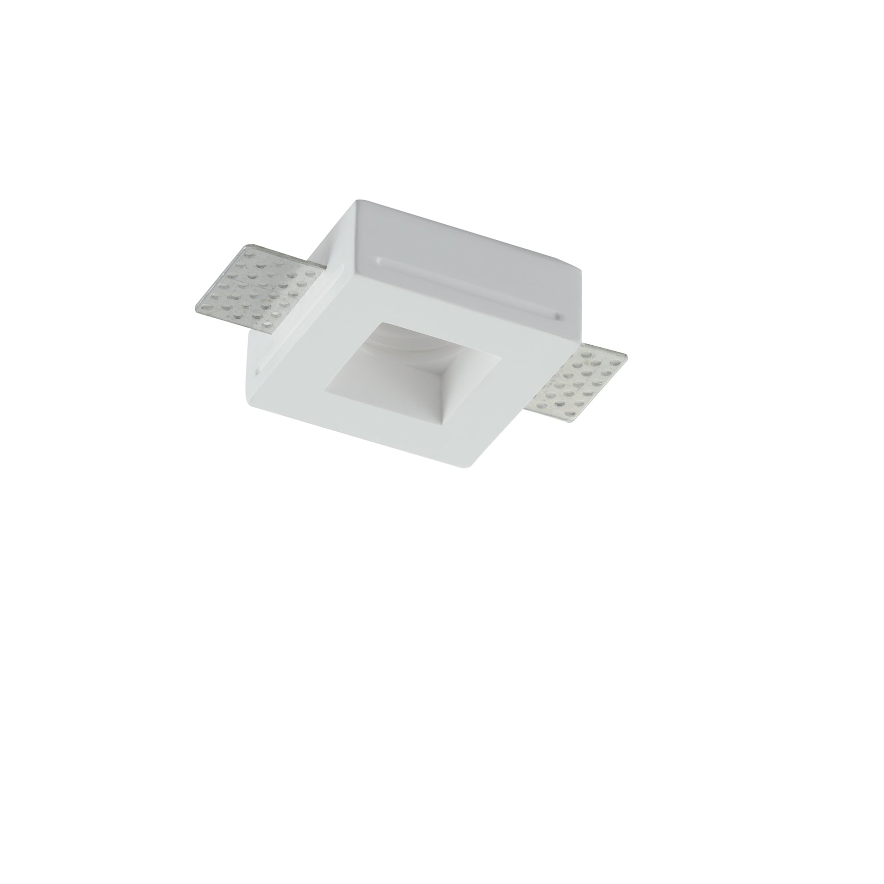 MINI square recessed fitting in white plaster 1 x MINI GU10 - Intec