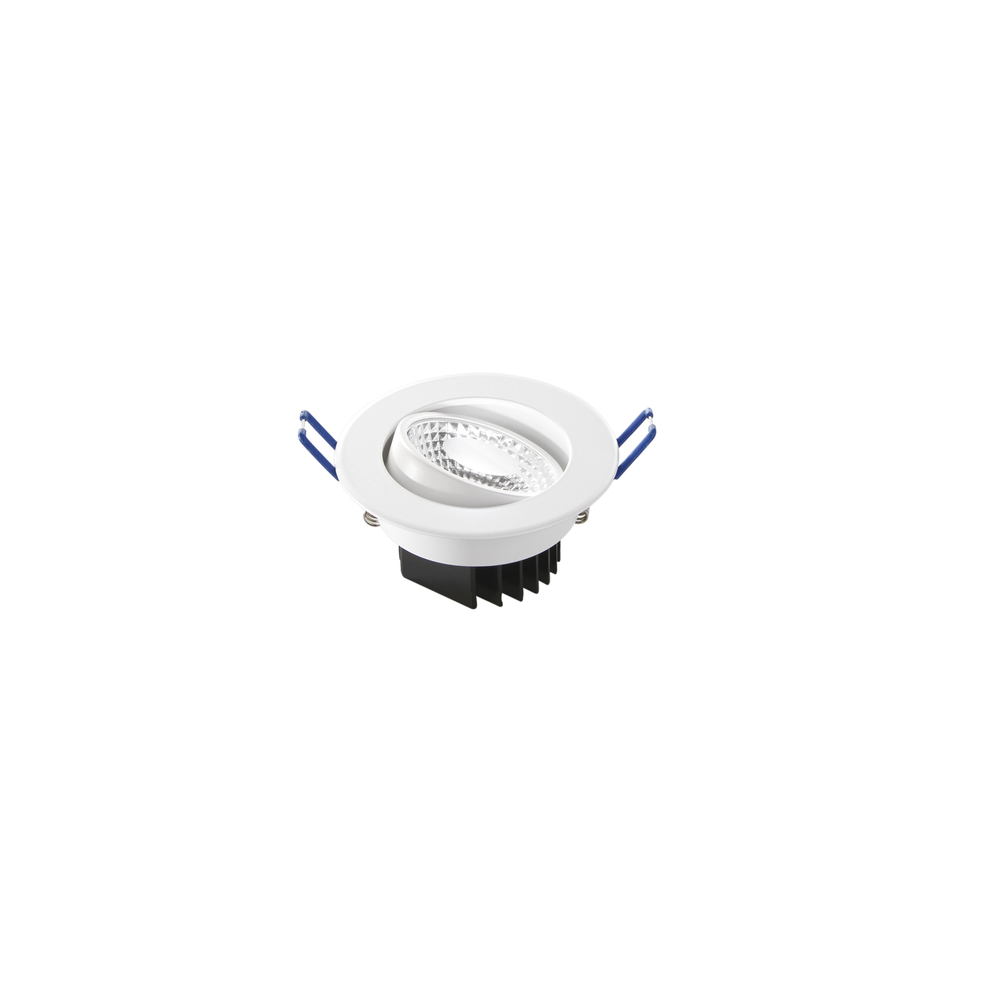ORIONE round adjustable LED recessed spotlight in aluminum 4000K - White - Intec
