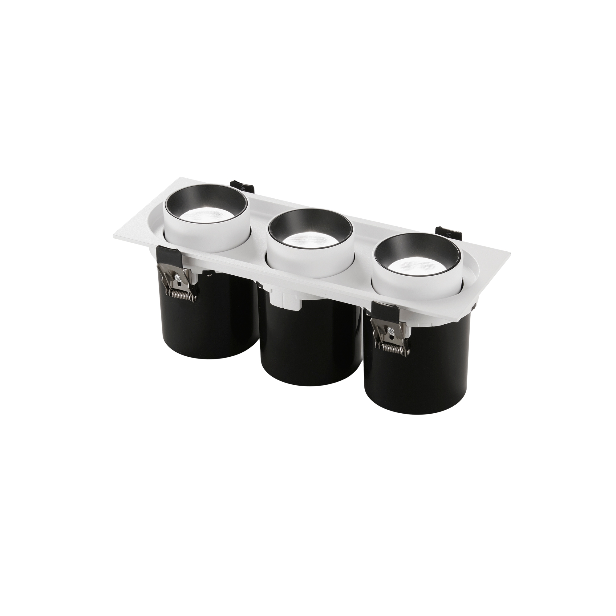 OUTSIDER LED recessed spotlight pull-out and adjustable 3 x 15 W - CCT - INTEC