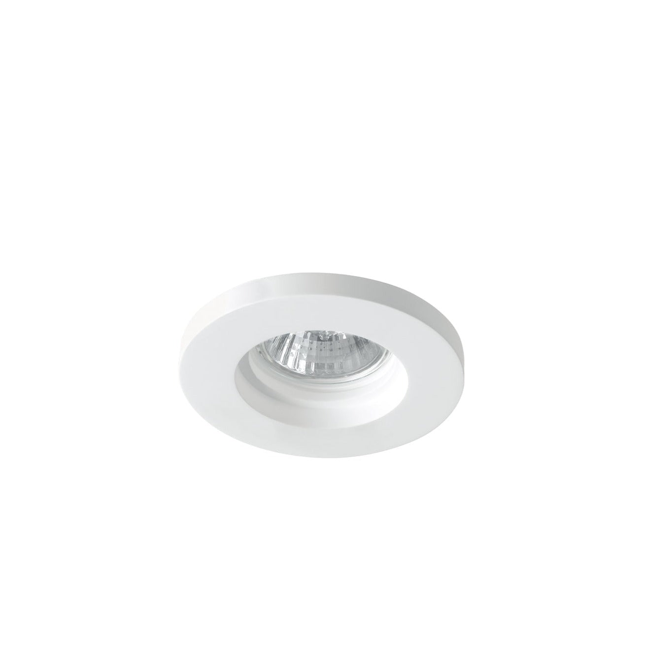 PHANTOM round recessed light in paintable white plaster 1xGU10 - Intec