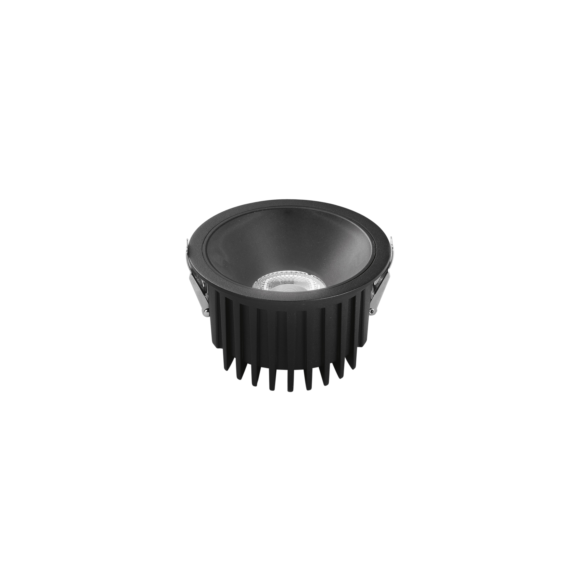 QUANTUM recessed LED spotlight in aluminum CCT with DALI-ready - 18W - black - Intec