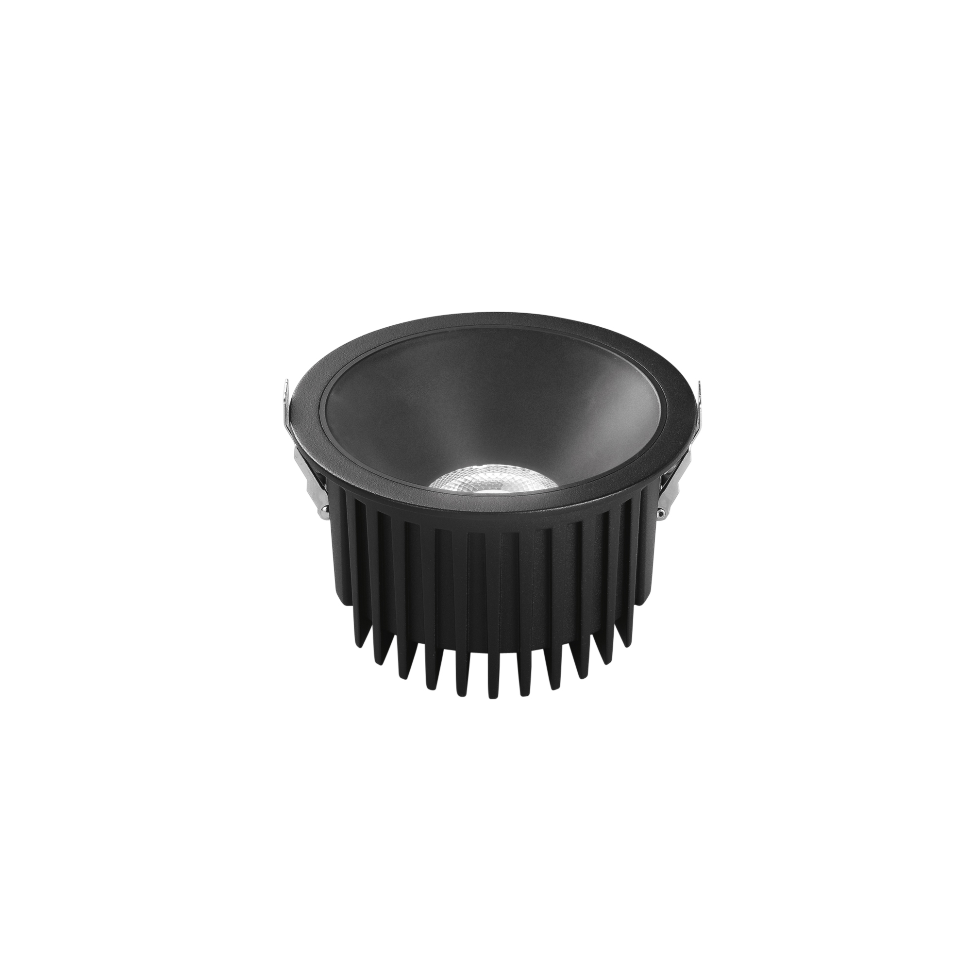 QUANTUM recessed LED spotlight in aluminum CCT with DALI-ready - 30W - black - Intec