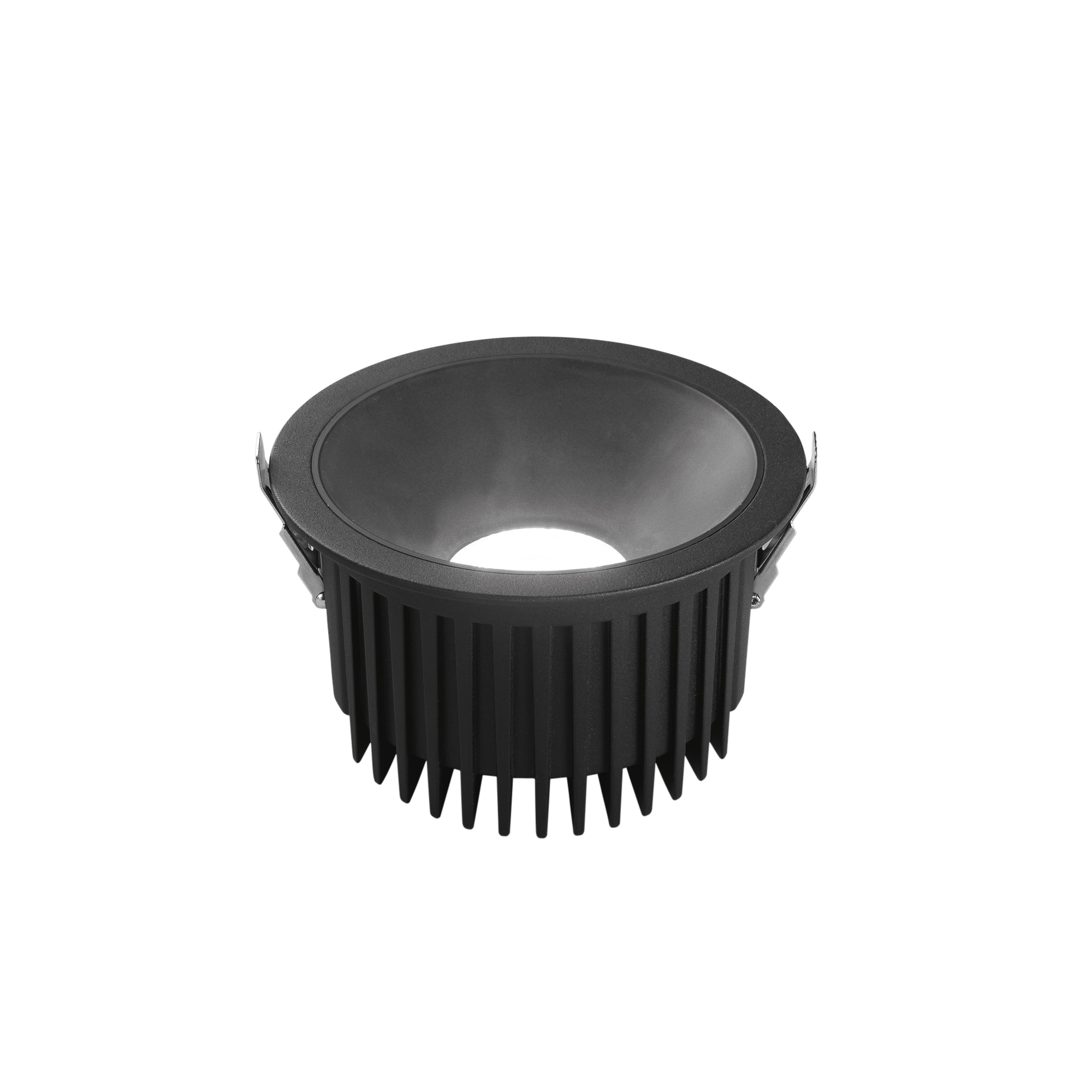 QUANTUM recessed LED spotlight in aluminum CCT with DALI-ready - 40W - black - Intec