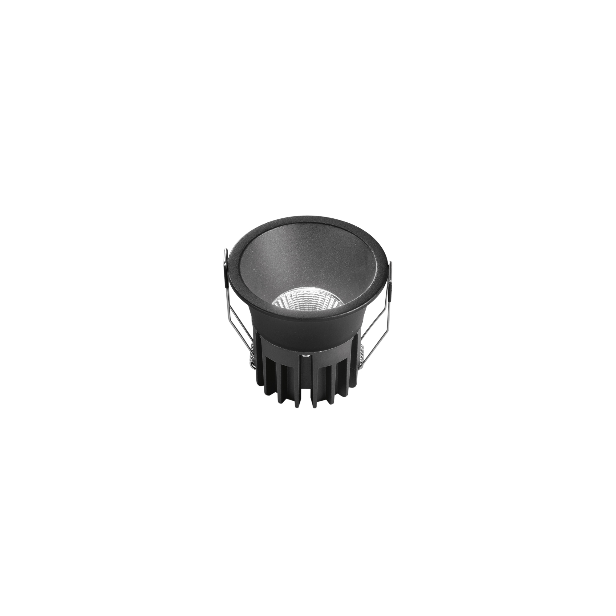 QUARK recessed LED spotlight in anti-glare aluminum CCT with DALI-ready - 12W - black - Intec