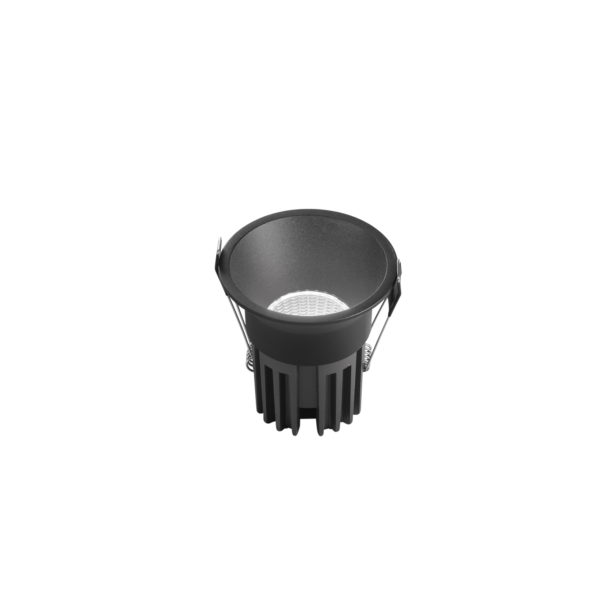 QUARK recessed LED spotlight in anti-glare aluminum CCT with DALI-ready - 18W - black - Intec