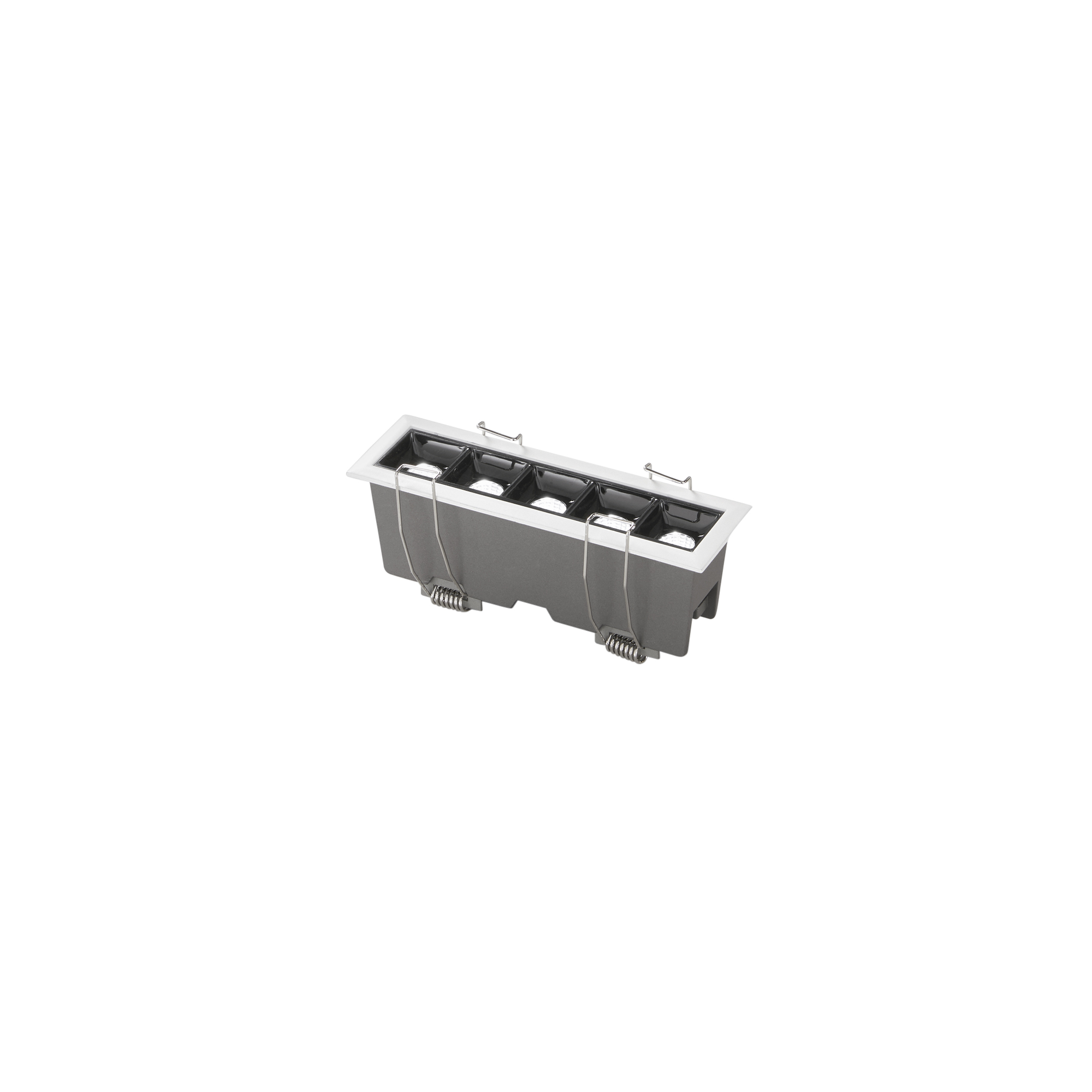 SINKRO recessed LED spotlight 5 lights x 2W anti-glare with CCT function - INTEC