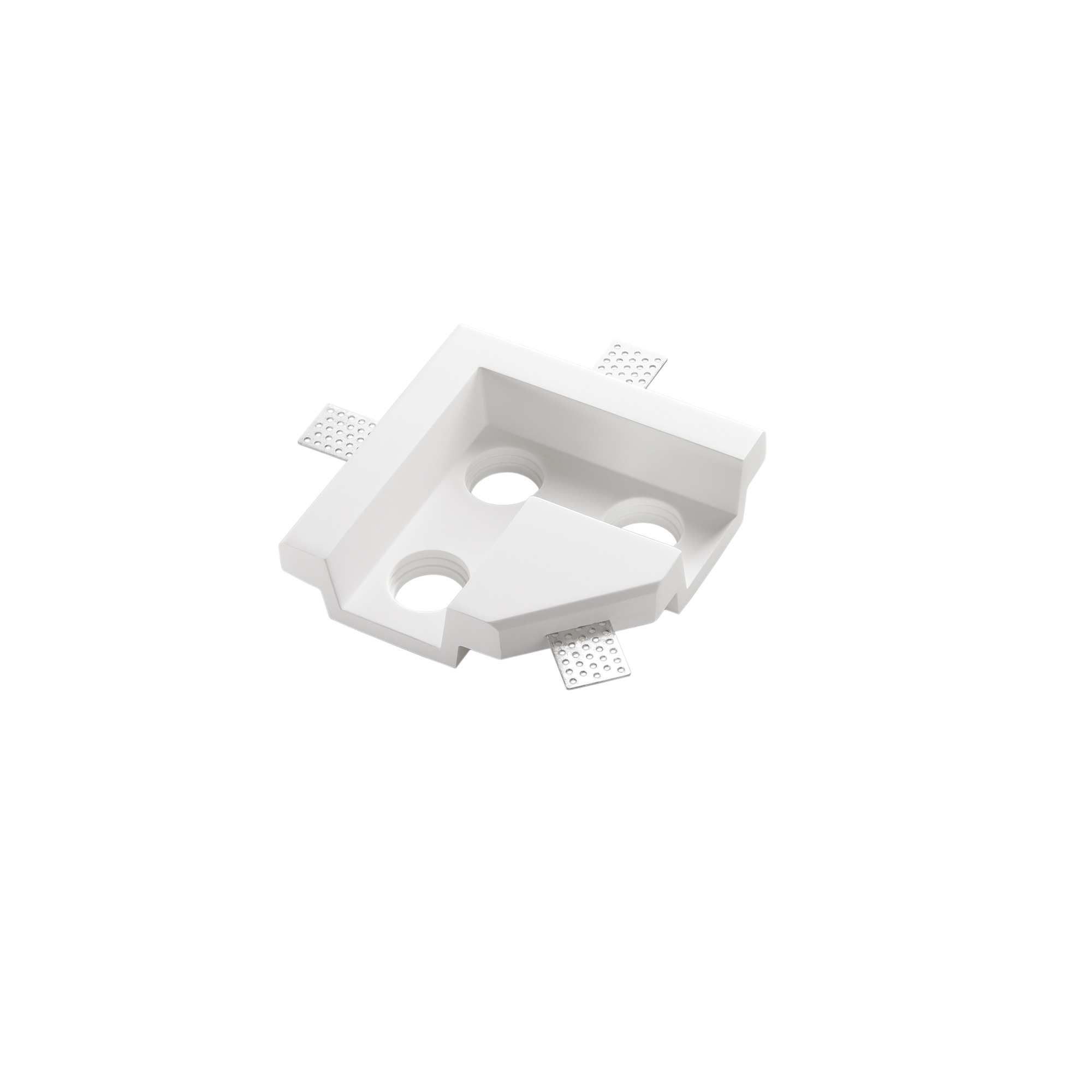SKILIFT L corner plasterboard recessed module 3 lights GU10 - 16 cm - Intec