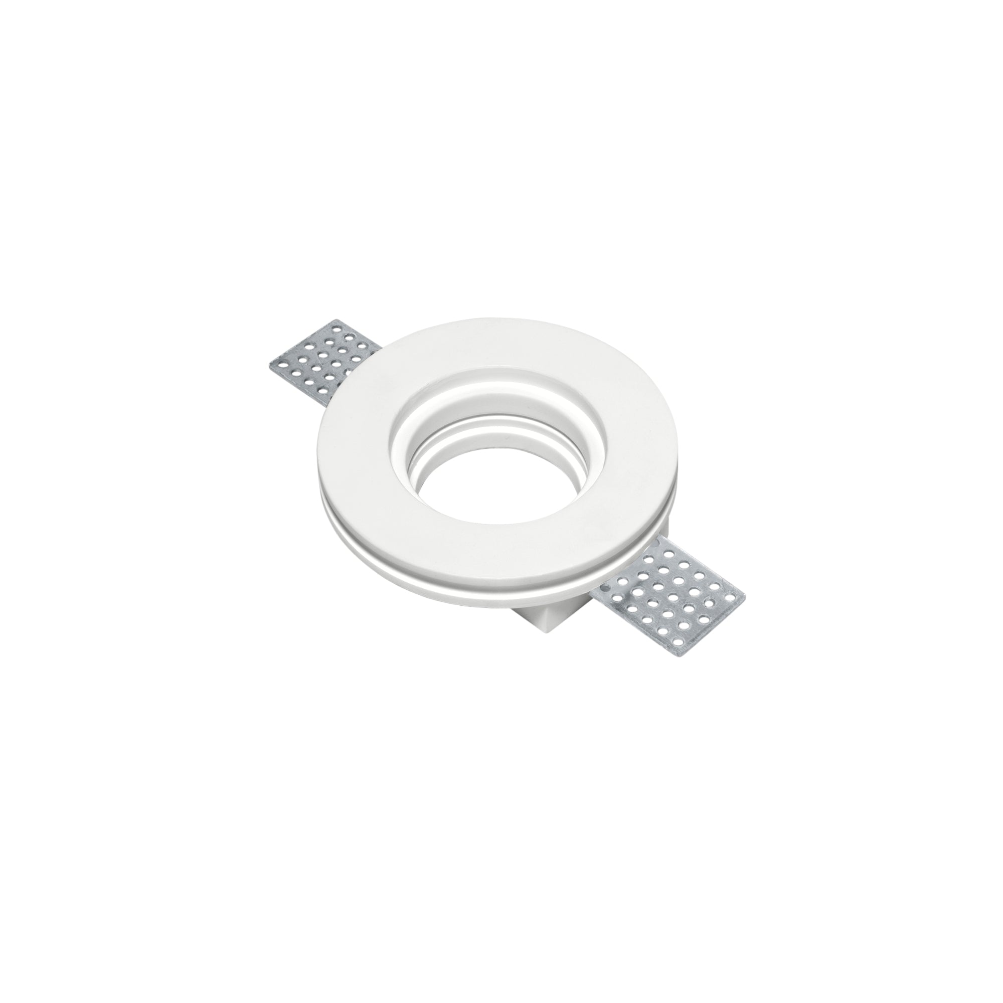 SPIRIT round recessed spotlight in paintable white plaster - Intec